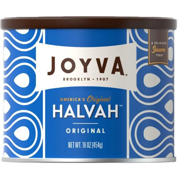 Joyva Halvah - Original, 16Oz Pack Of 1| A Delicious Sesame Treat | Dairy Free, Gluten-Free & Kosher Parve | Handcrafted In Brooklyn