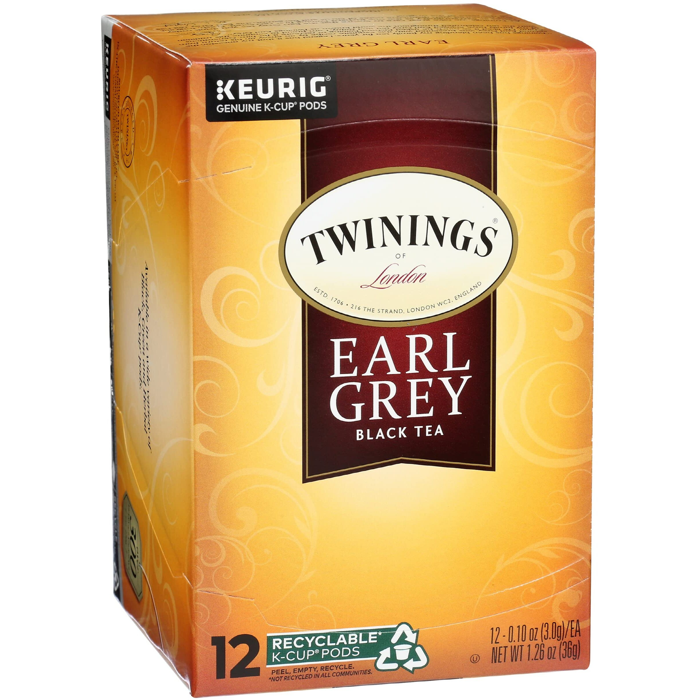 Twinings Tea Earl Grey Tea, K-Cup, 12 Ct
