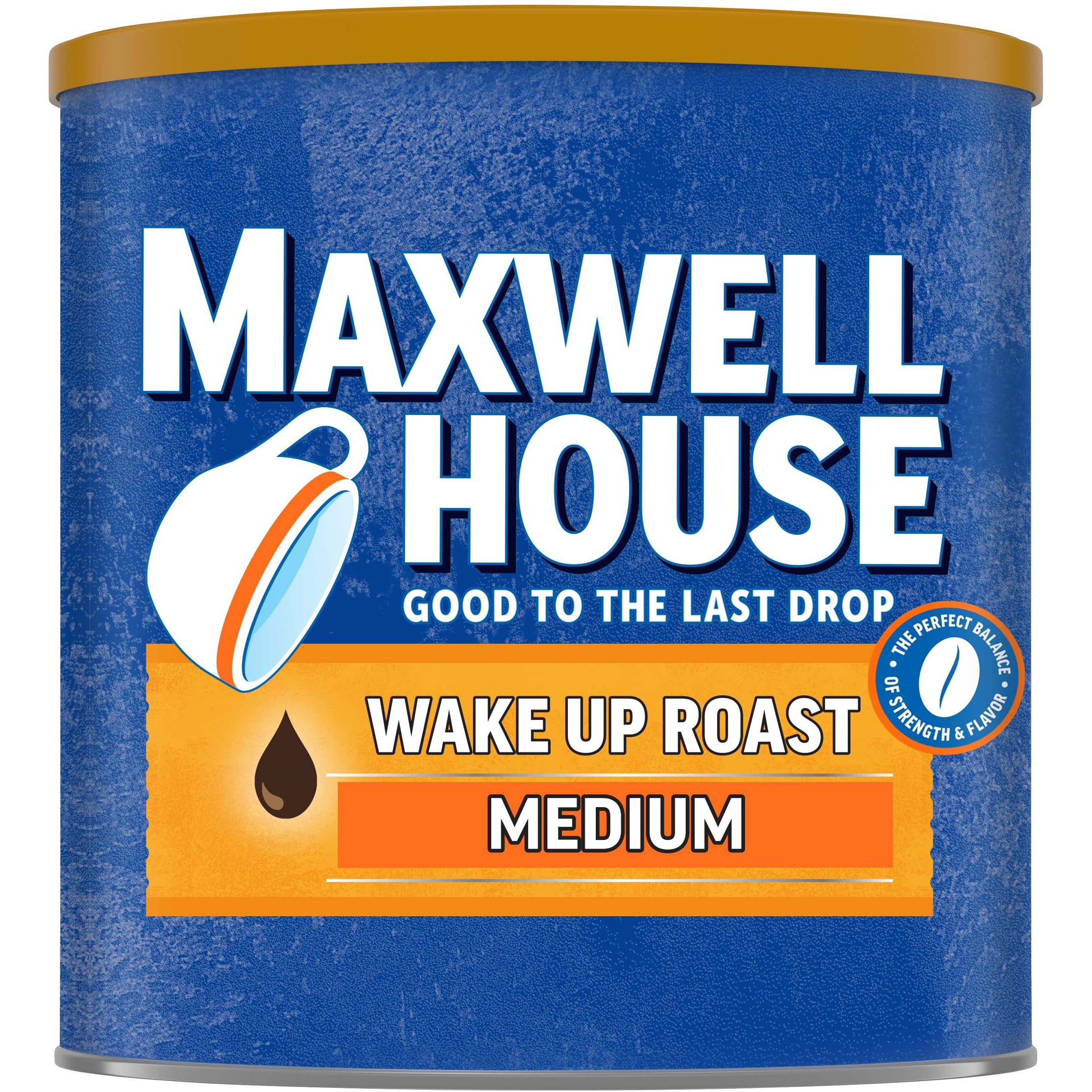 Maxwell House Wake Up Roast Medium Roast Ground Coffee (30.65 Oz Canister)