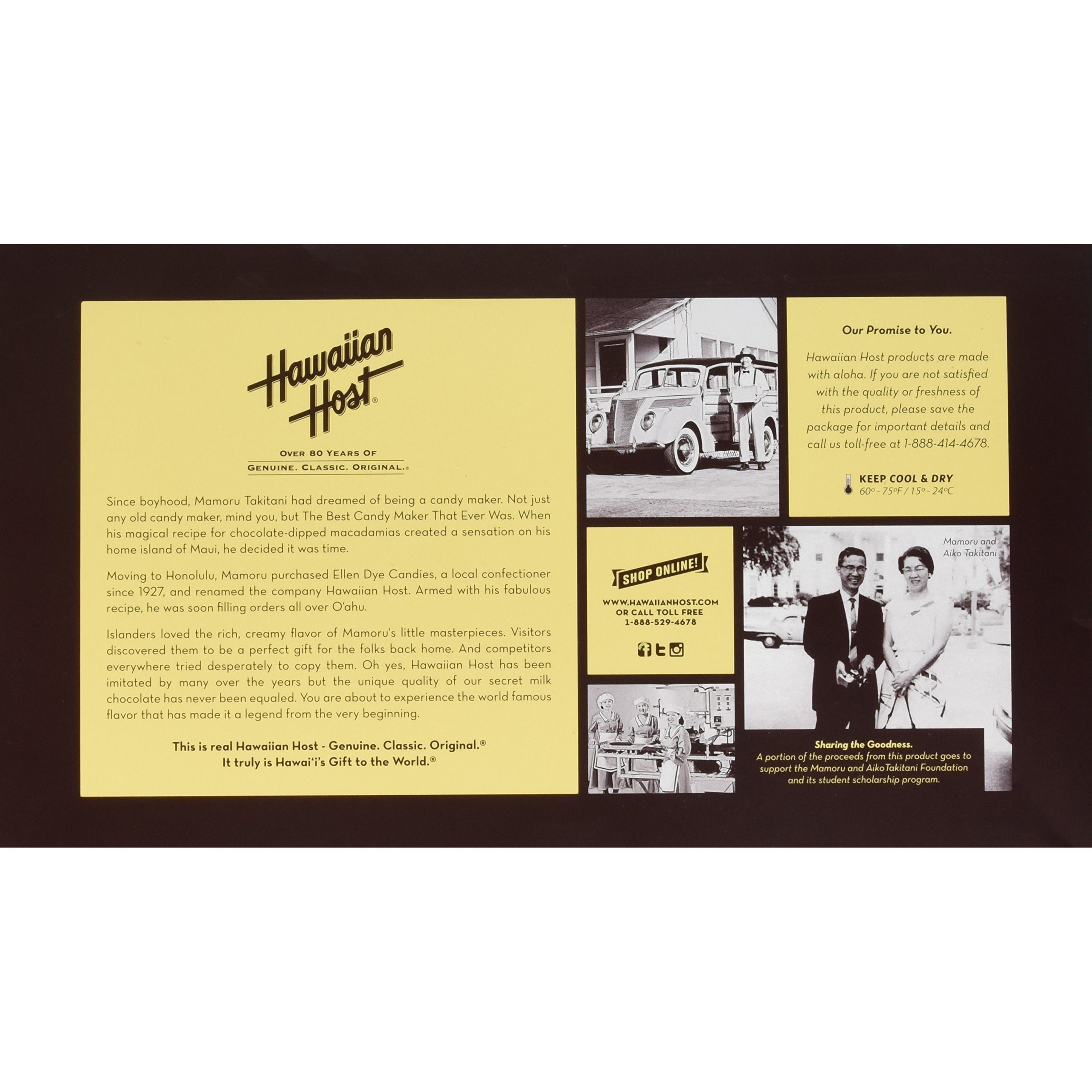 Hawaiian Host Aloha Macs Milk Chocolate Macadamia Nuts (6 Ounce Box, 12 Pieces) (1 Box)