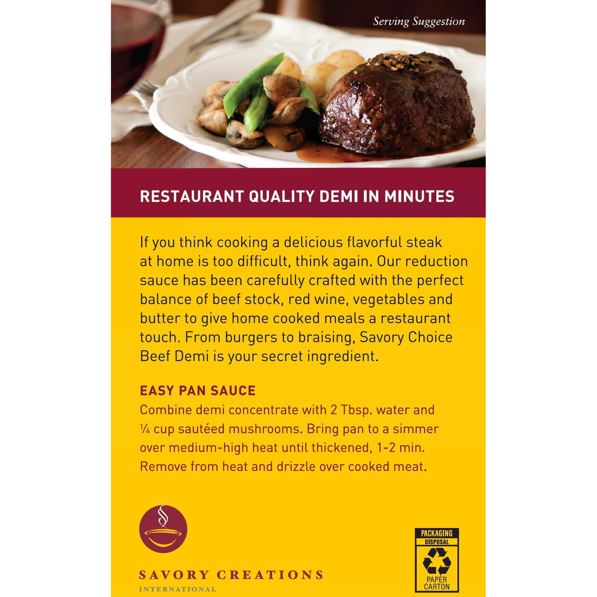 Savory Choice Beef Demi Glace, 2.6 Ounce Package