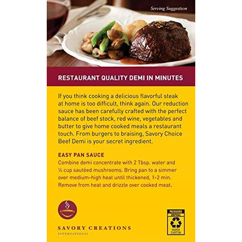 Savory Choice Beef Demi Glace, 2.6 Ounce Package