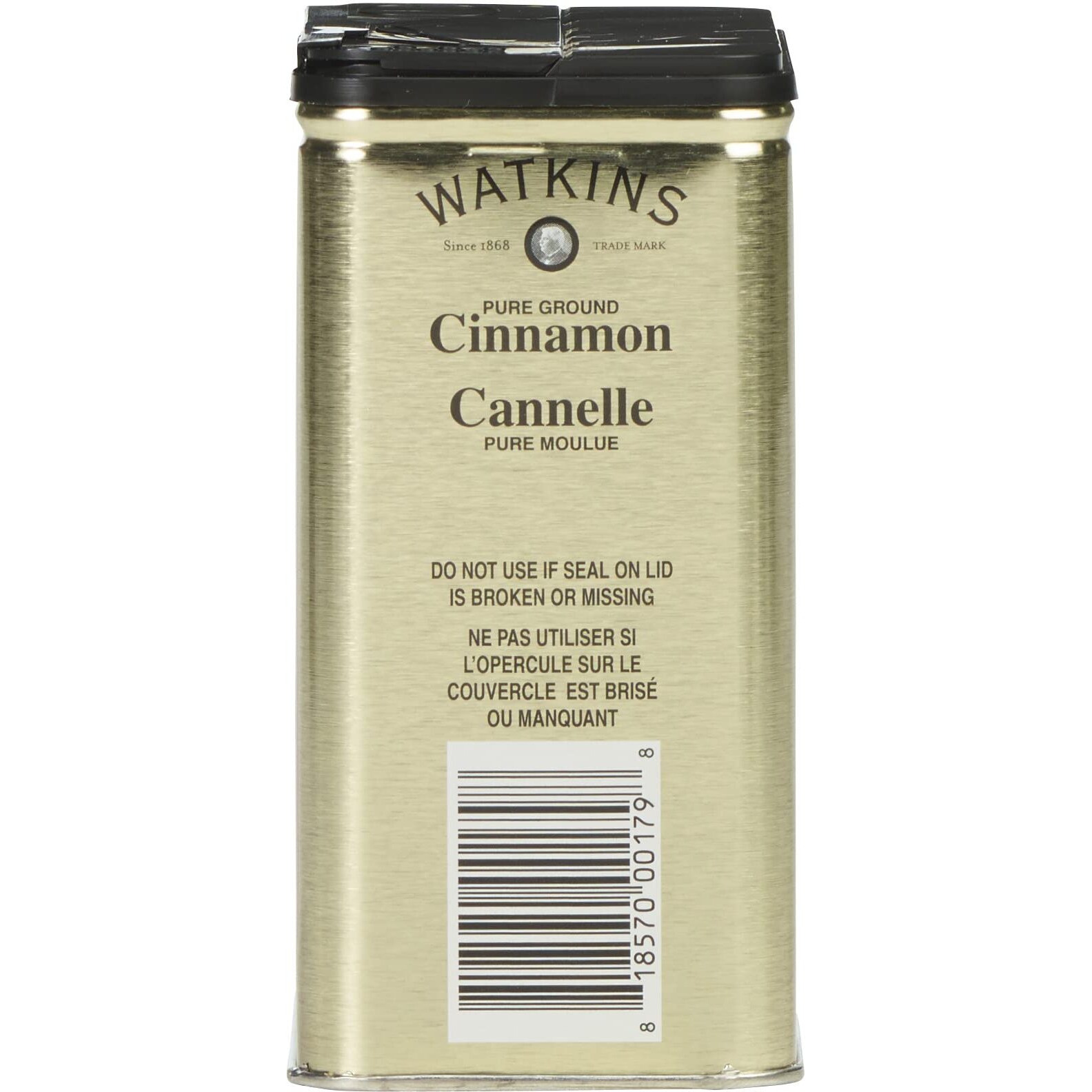 Watkins Gourmet Spice Tin, Pure Ground Cinnamon, 6 Oz. Tin, 1-Count