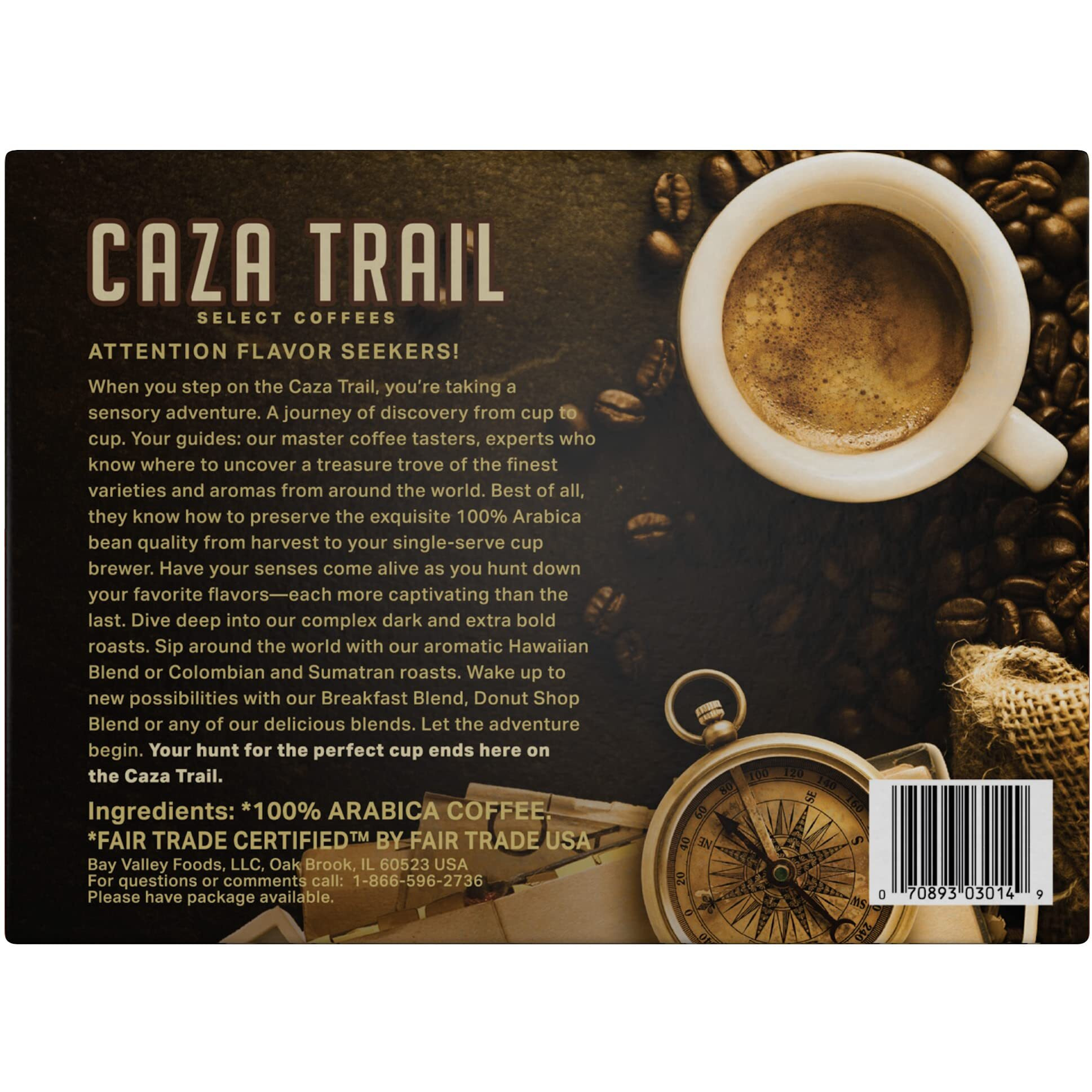 Caza Trail Coffee Pods, Colombian, Single Serve (Pack Of 100) (Packaging May Vary)