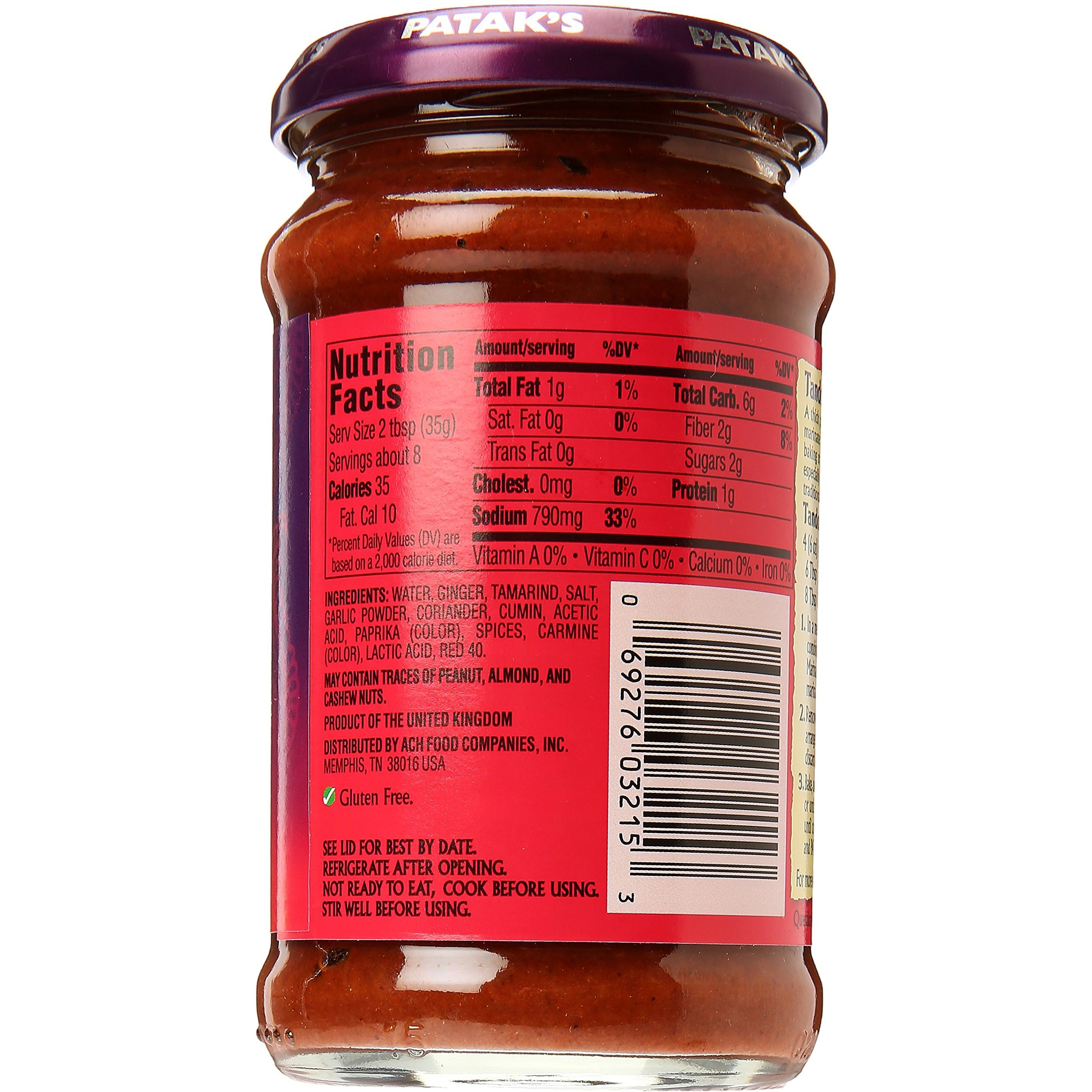 Pataks Paste Tandoori 11Oz