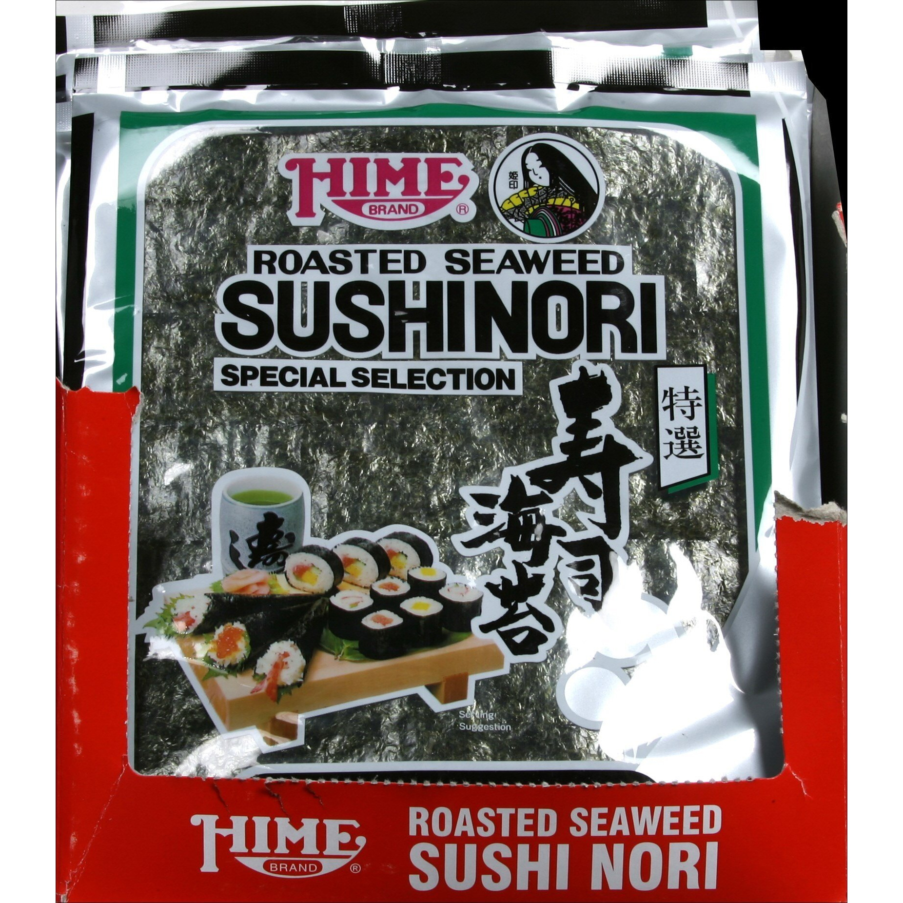 J-Basket Seaweed Sushi Nori, 10 Sheets, Net. Wt.,1 Ounce (Pack Of 1)