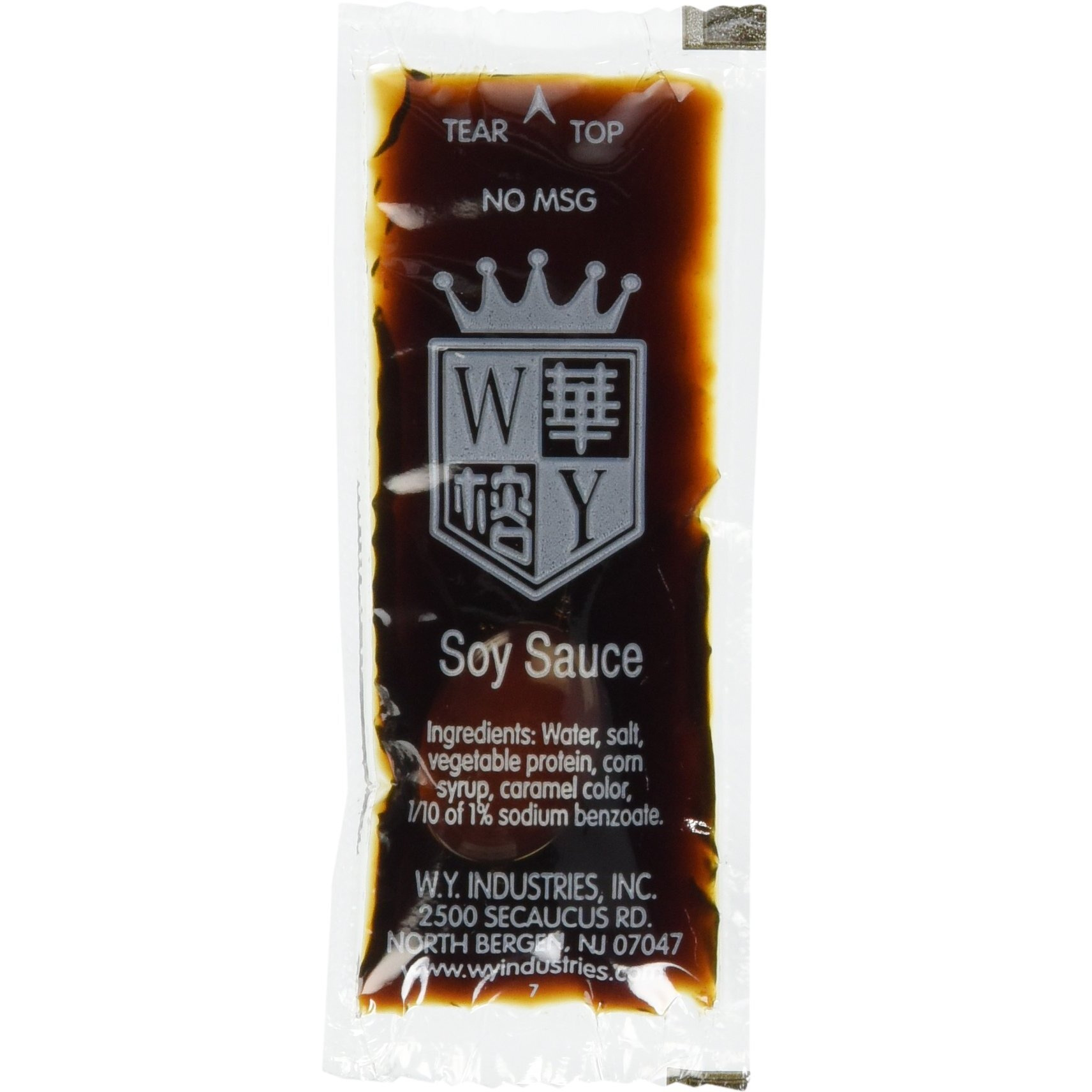 W.Y. Industries 200 Packets Soy Sauce