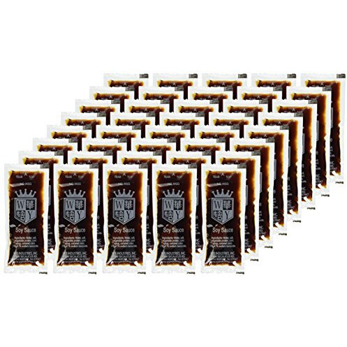W.Y. Industries 200 Packets Soy Sauce