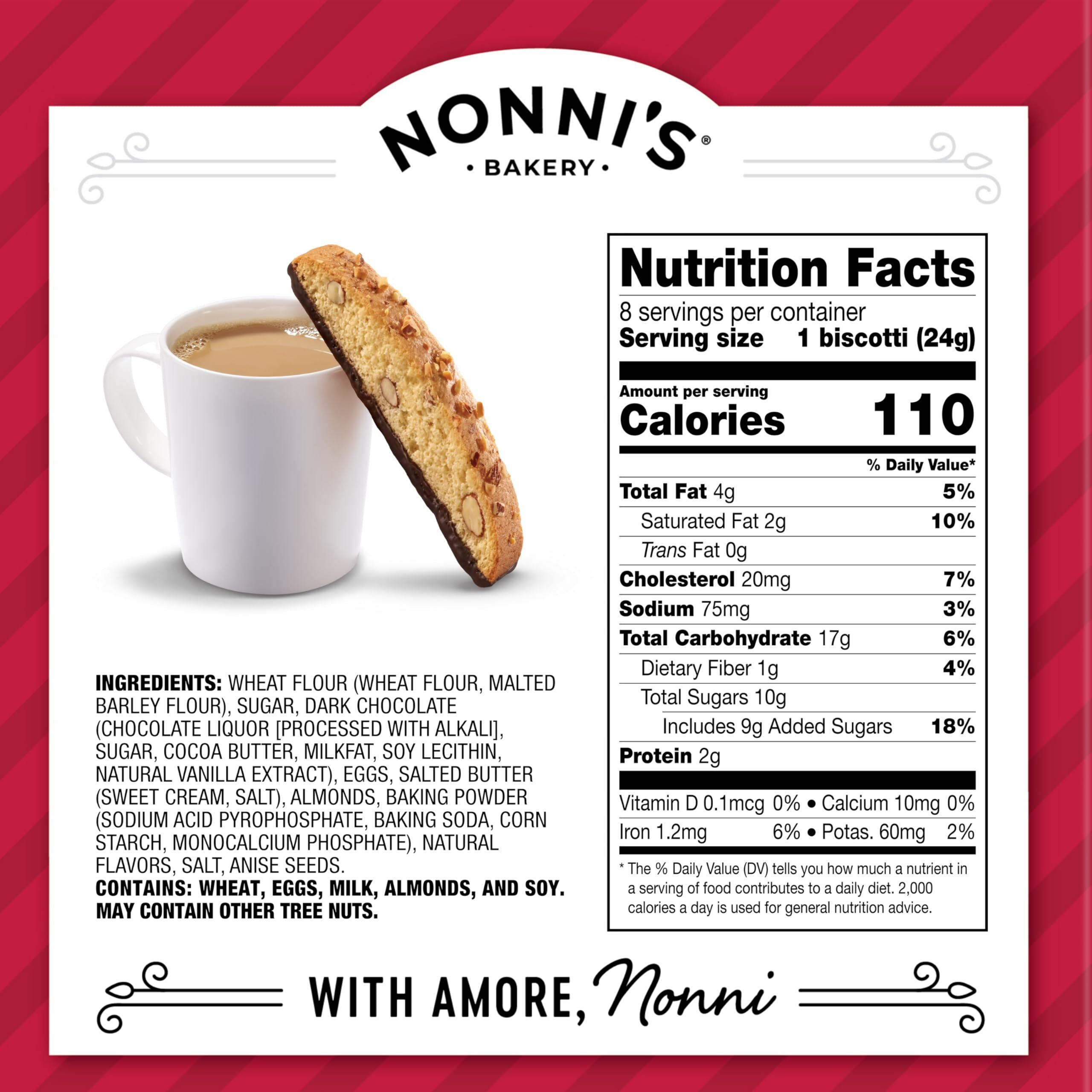 Nonni's Biscotti Variety Pack Of 4 - (Cioccolati Limone Originali Turtle Pecan)
