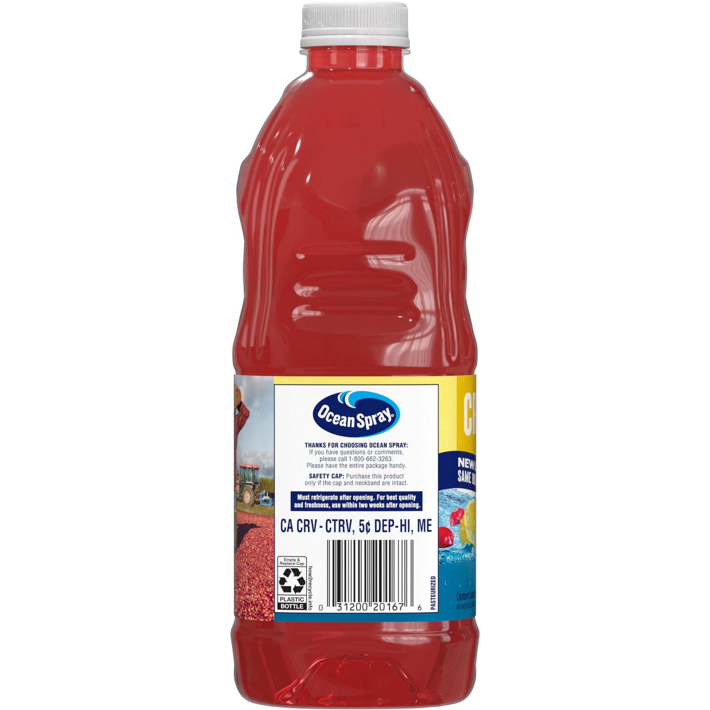 Ocean Spray Cran-Lemonade Cranberry Lemonade Juice Drink, 64 Fl Oz Bottle (Pack Of 8)