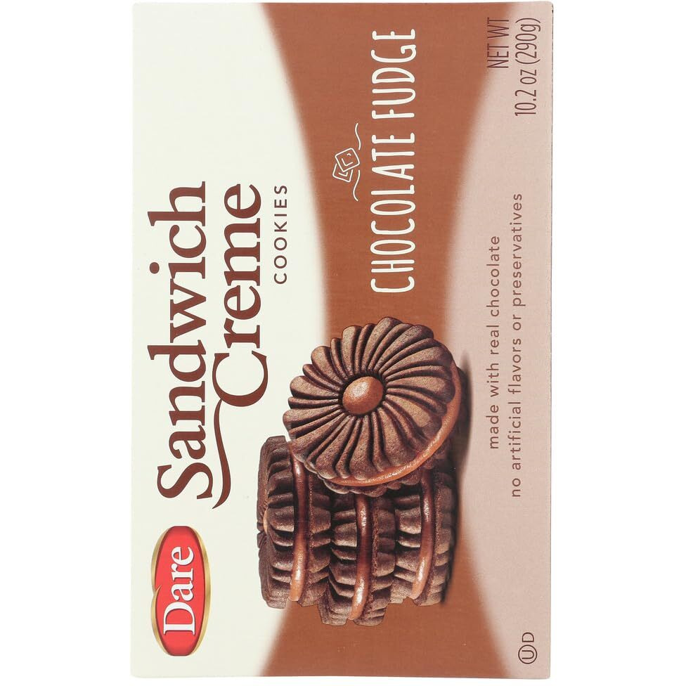 Dare Foods Fudge Chocolate Creme Cookies 3 /10.2 Oz Boxes
