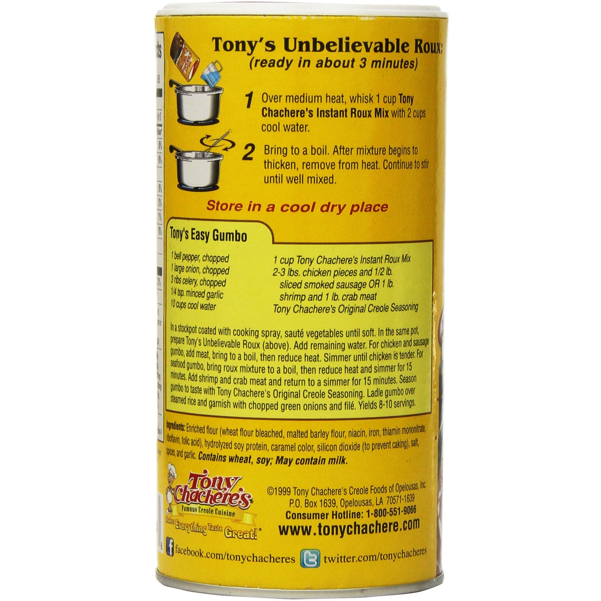 Tony Chachere's Instant Roux Mix 10.0 Ounces
