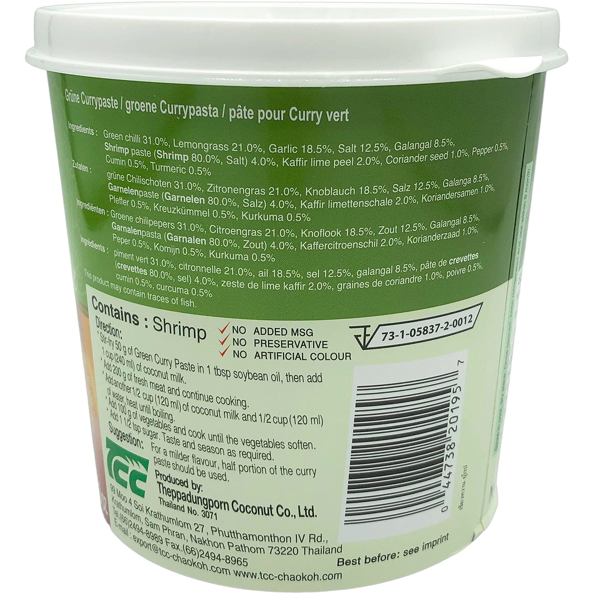 Mae Ploy Green Curry Paste - 1Kg