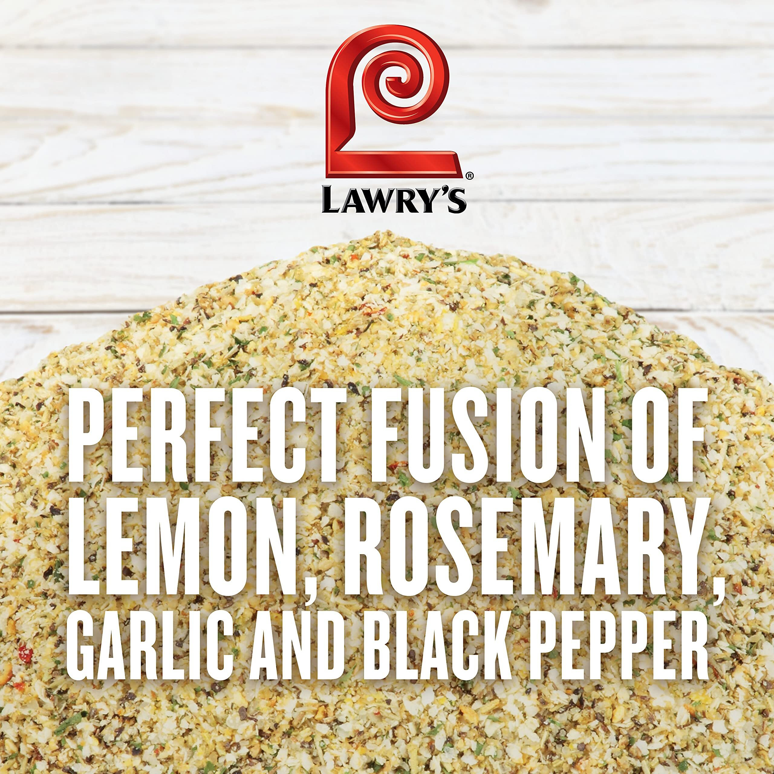 Lawry's Garlic, Rosemary & Lemon Rub, 22 Oz - One 22 Ounce Container Of Garlic, Lemon And Rosemary Seasoning, Made For Chefs To Use On Chicken, Fish, Vegetables And More