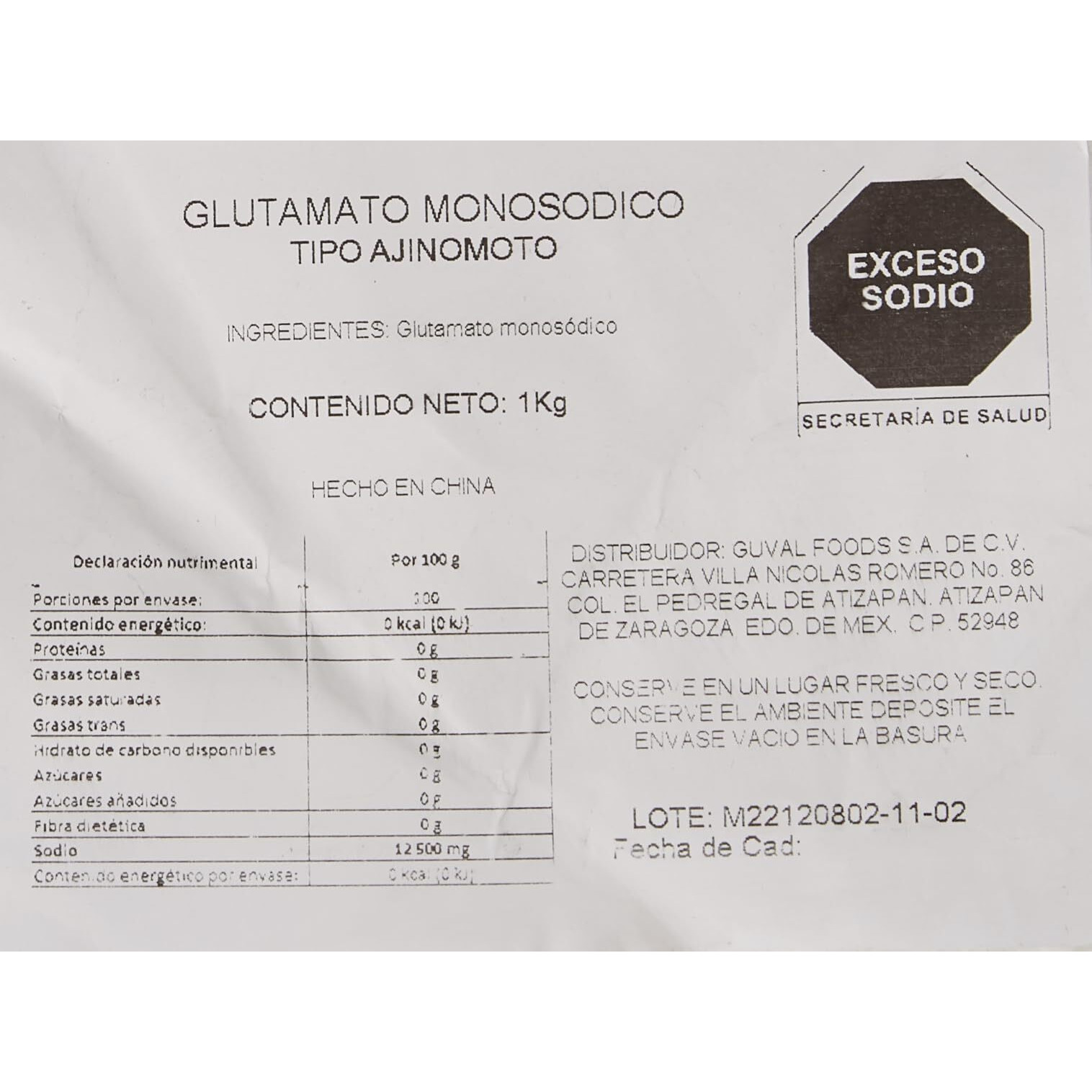 Ajinomoto Msg In Plastic Bag, 16.0 Ounce