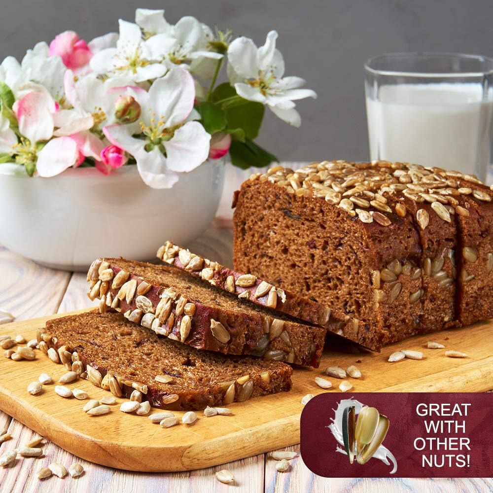 Raw Sunflower Seed Kernels By We Got Nuts - Premium Quality Kosher Shelled Sunflower Seeds - Natural & Healthy Fitness & Diet-Friendly Snack- Raw, Shelled & Unsalted- Air-Tight Resalable Bag- 5 Lbs