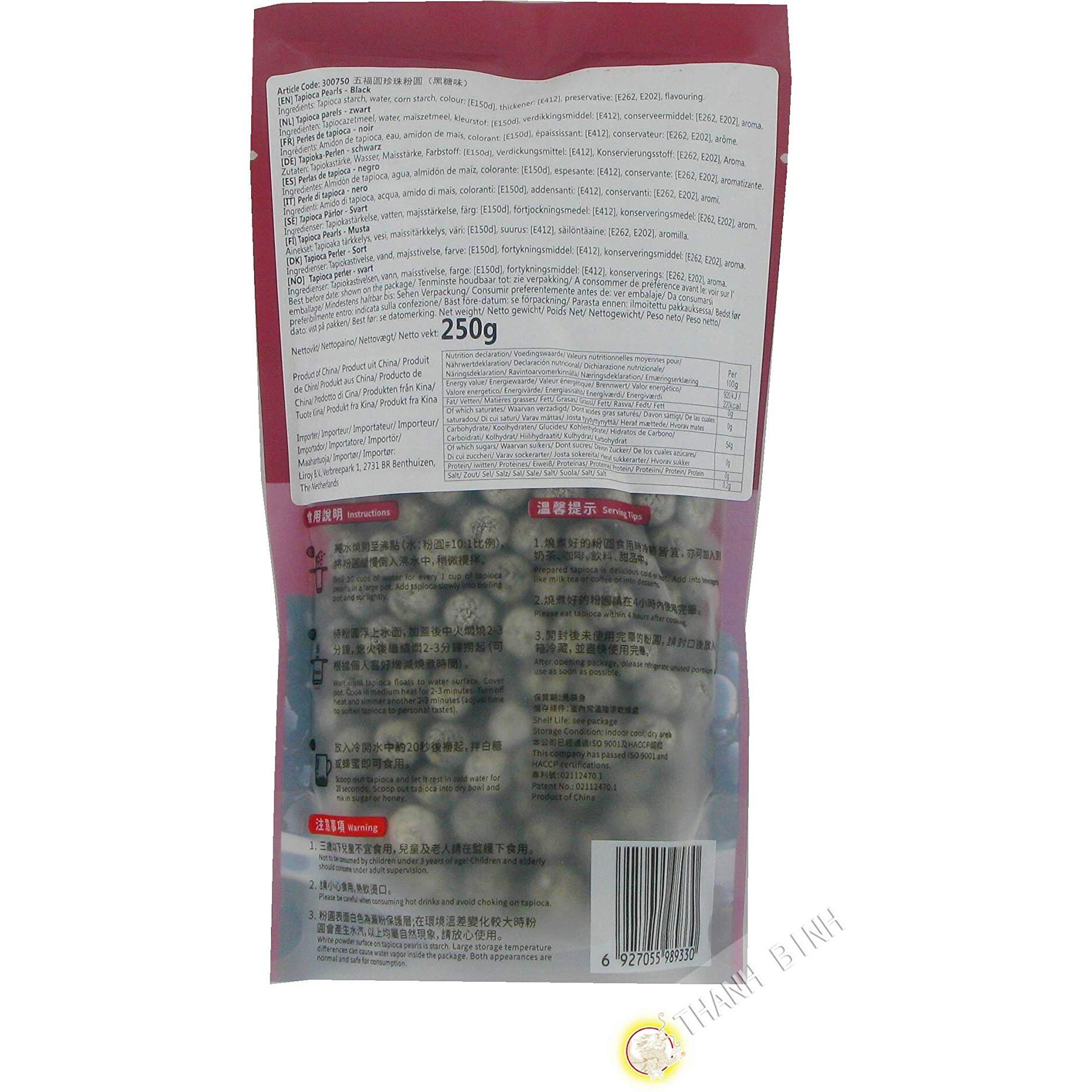 Boba Black Tapioca Pearl Bubble Tea, 2 Pack (Each 8.8 Oz) + 1 Pack Of 50 Boba Straws (Variety Color)