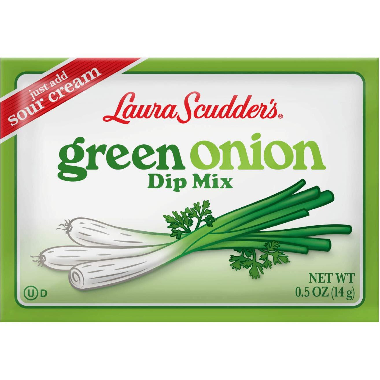 Laura Scudders Green Onion Dry Dip Mix And Seasoning - Great For Vegetables, Chips, Sauces And Seasoning (4-2)