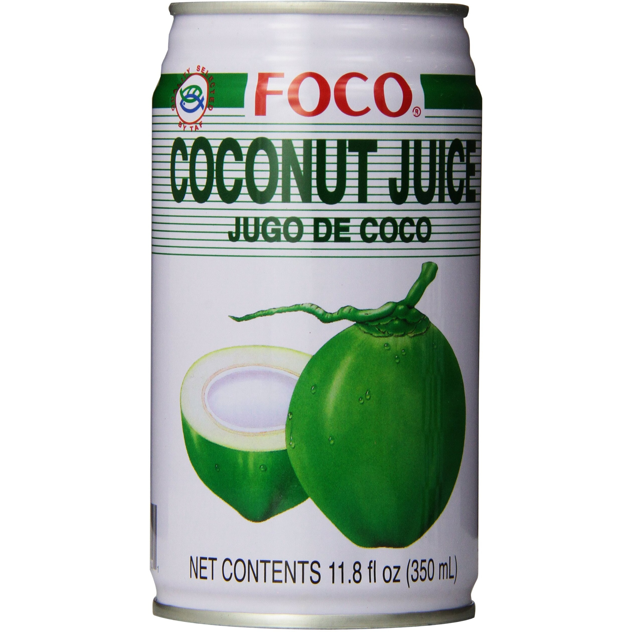 Foco Coconut Juice With Pulp, 11.8 Fl Oz (Pack Of 24)