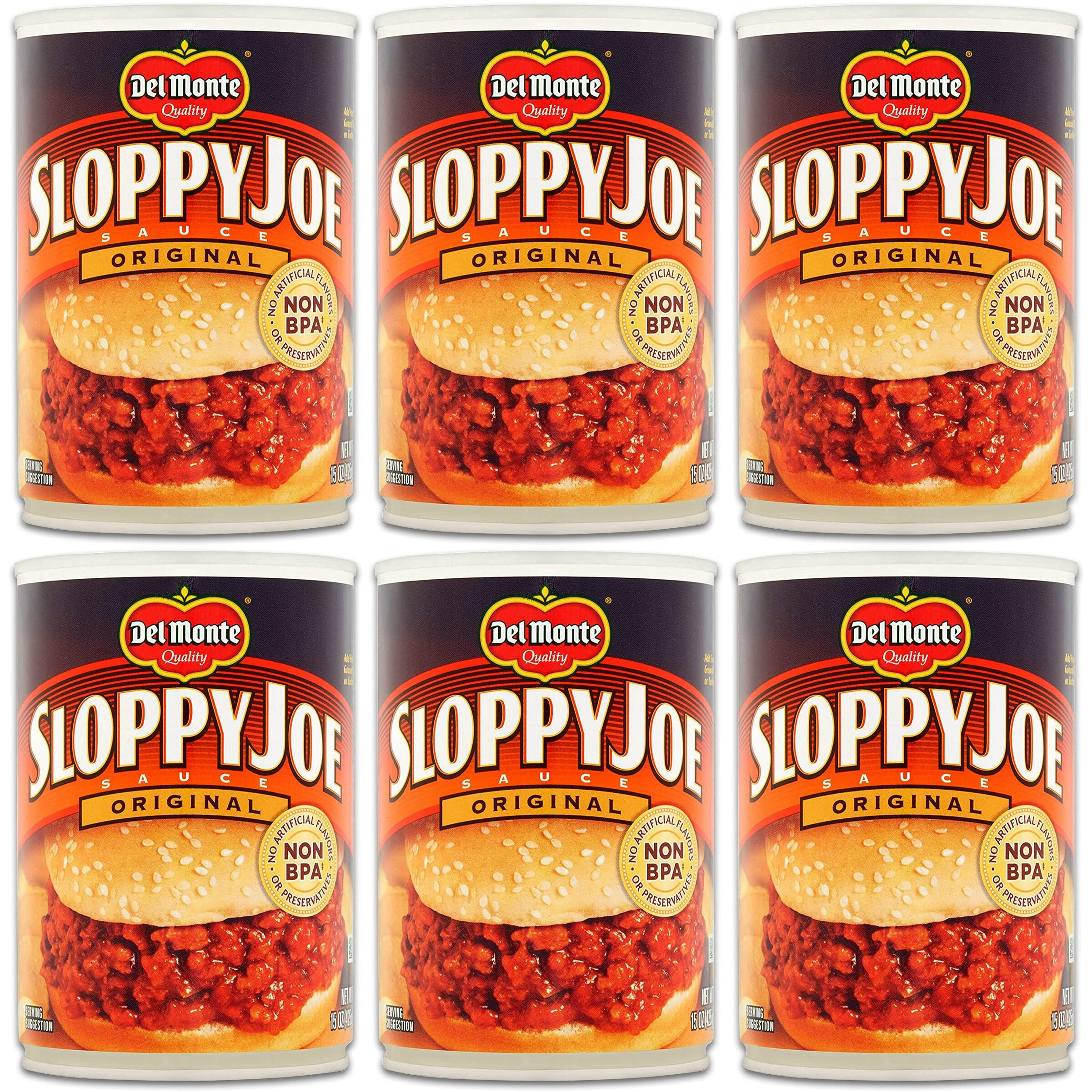 Del Monte Original Sloppy Joe 15 Oz Pack Of 6