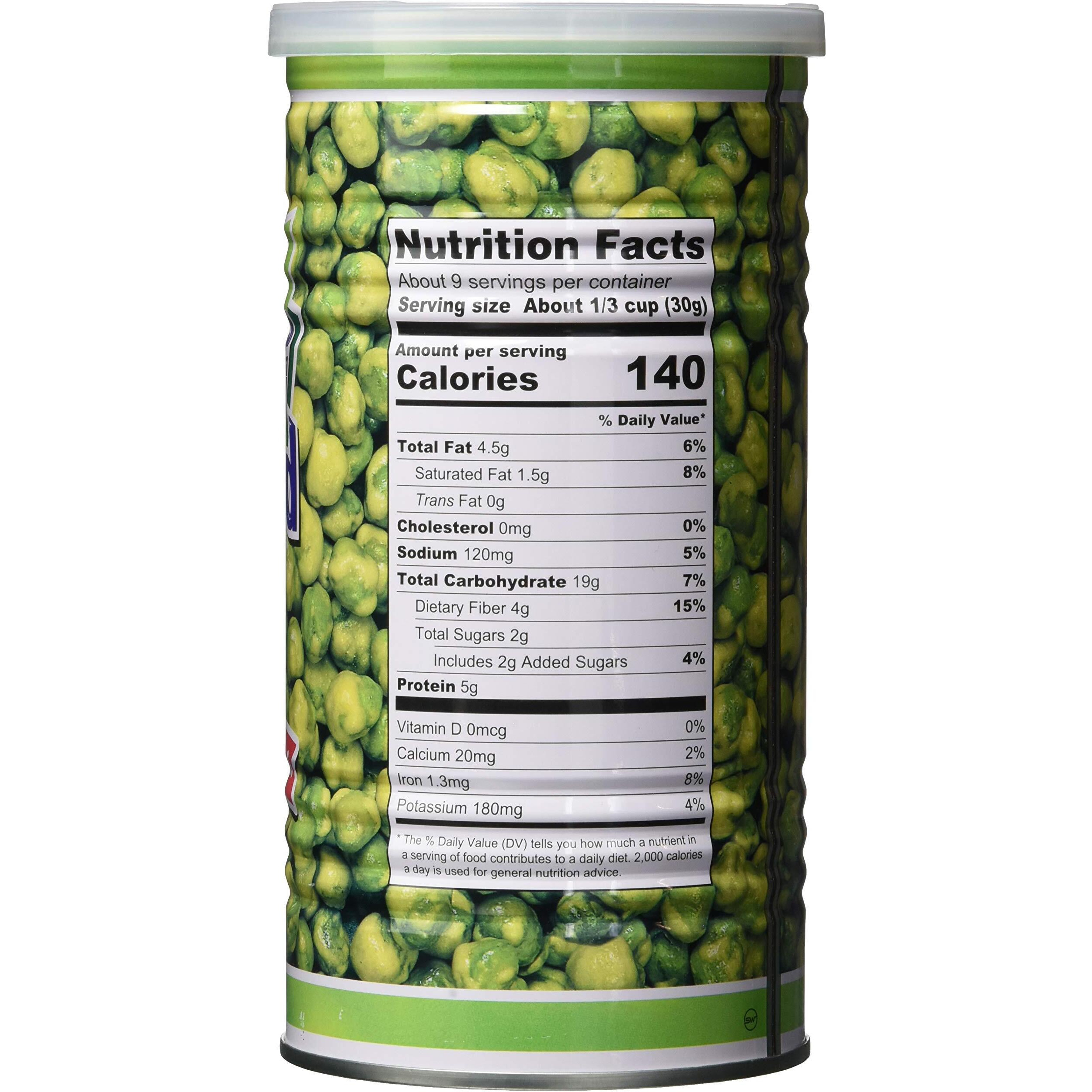 Hapi Hot Wasabi Peas, 9.9 Ounce Tins (Pack Of 4)