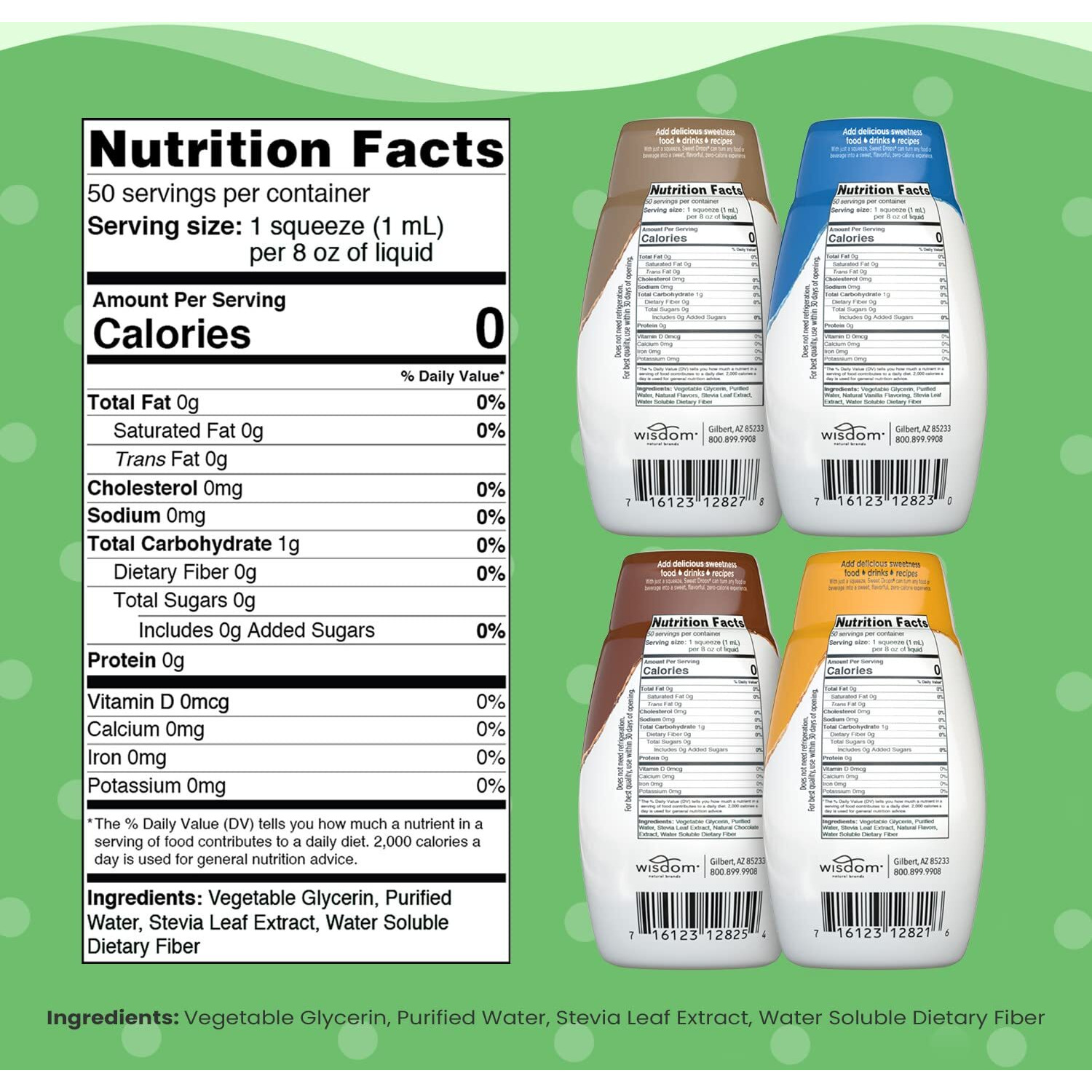 Sweetleaf Sweet Drops Stevia Liquid Sweetener Variety Pack - Sweeten And Flavor Foods, Keto Coffee With Sugar Free, Zero Calorie, Non-Glycemic Response Sweetleaf Stevia Drops, 1.7 Fl Oz Ea (Pack Of 4)