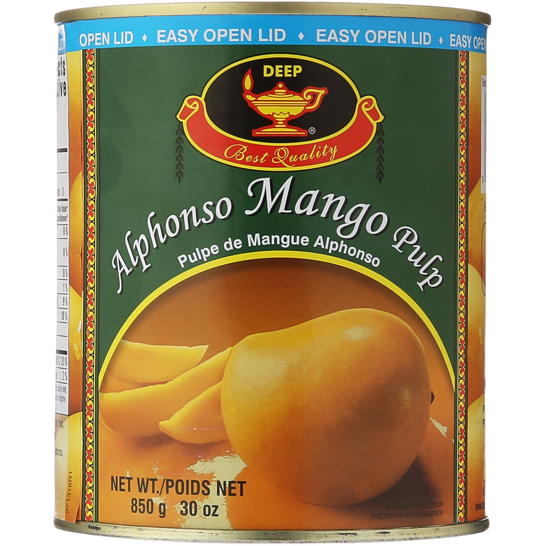 Deep, Alphonso Mango Pulp, 850 Grams(Gm)