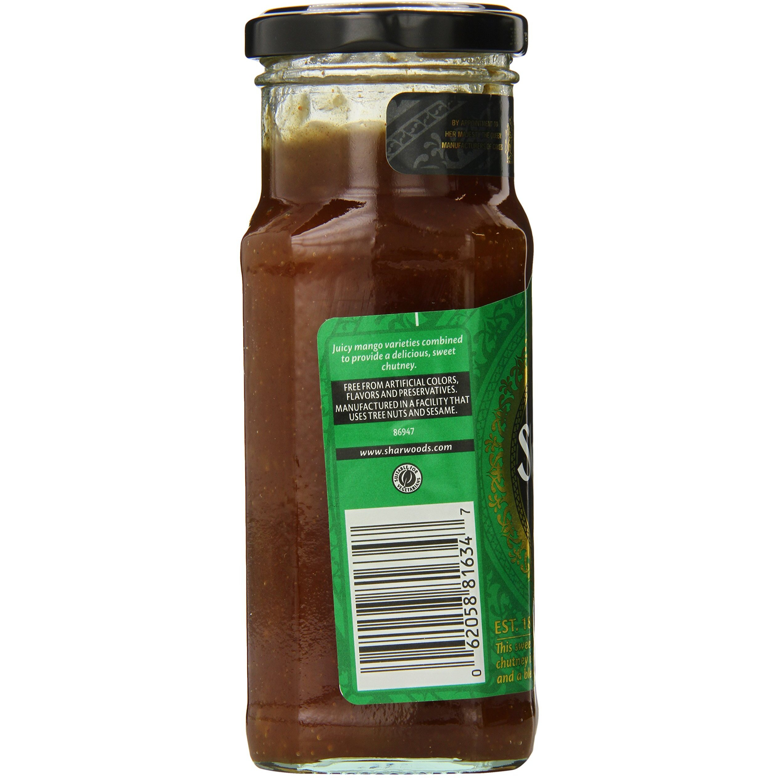 Sharwood's Mango Chutney, Ff, Major Grey, 12.5 Ounce (Pack Of 6)