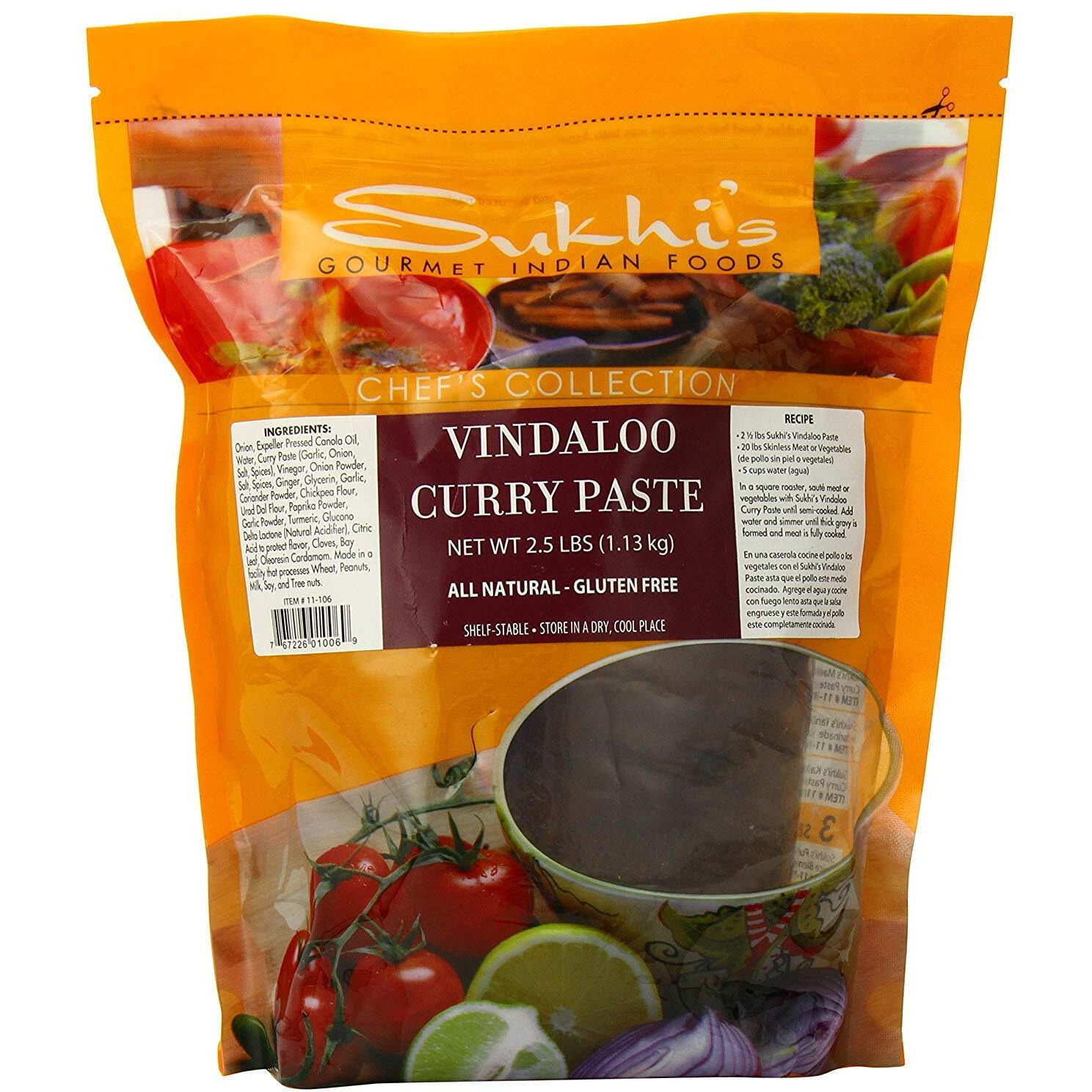 Sukhi's Gourmet Indian Curry Paste, Vindaloo 2.5 Lb