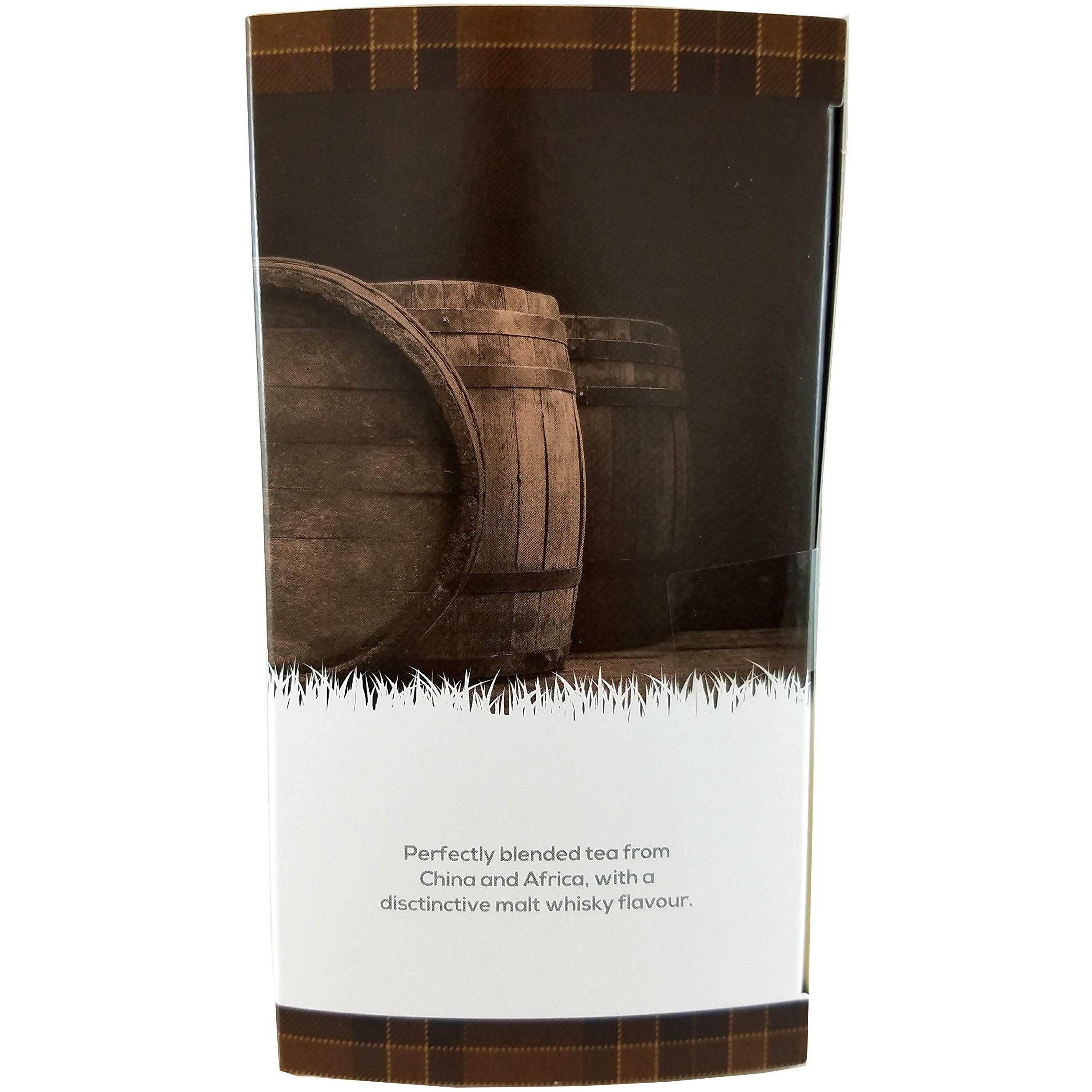 Edinburgh Tea & Coffee Company Whisky Flavoured Black Tea, 25 Count Envelope/Tag Teabags