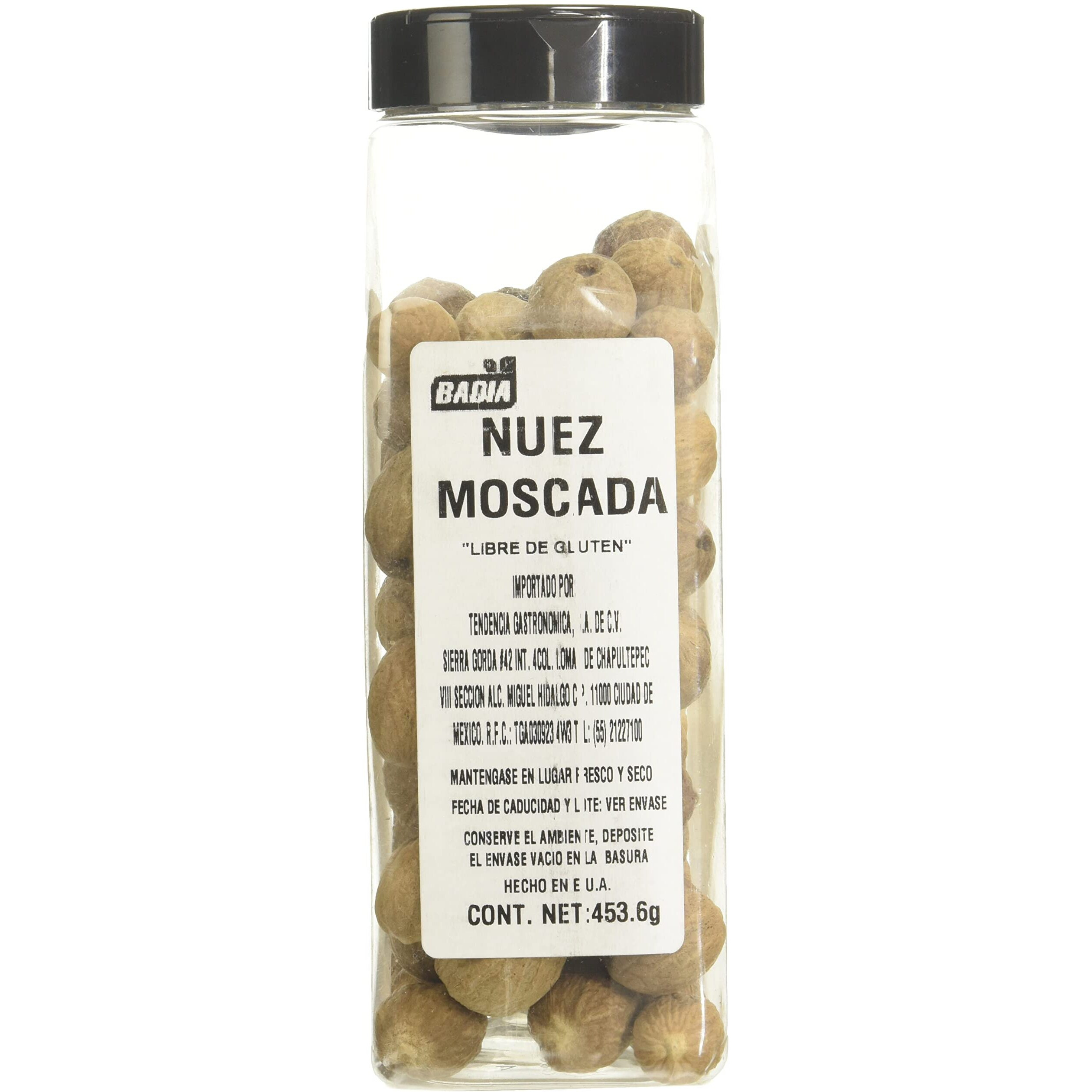 Badia Nutmeg Whole, 16 Ounce