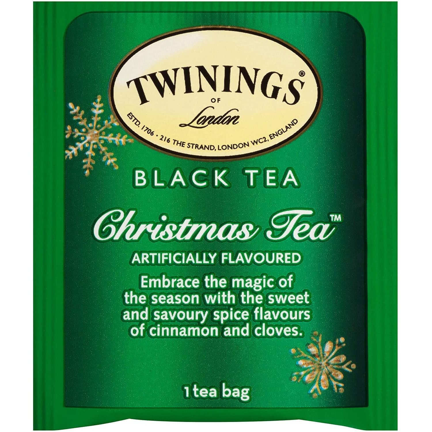 Twinings Christmas Tea And Winter Spice Tea Variety Pack - 1 Caffeinated Spiced Black Tea And 1 Caffeine-Free Spiced Camomile Herbal Tea, Bags Individually Wrapped, 20 Count (Pack Of 2)
