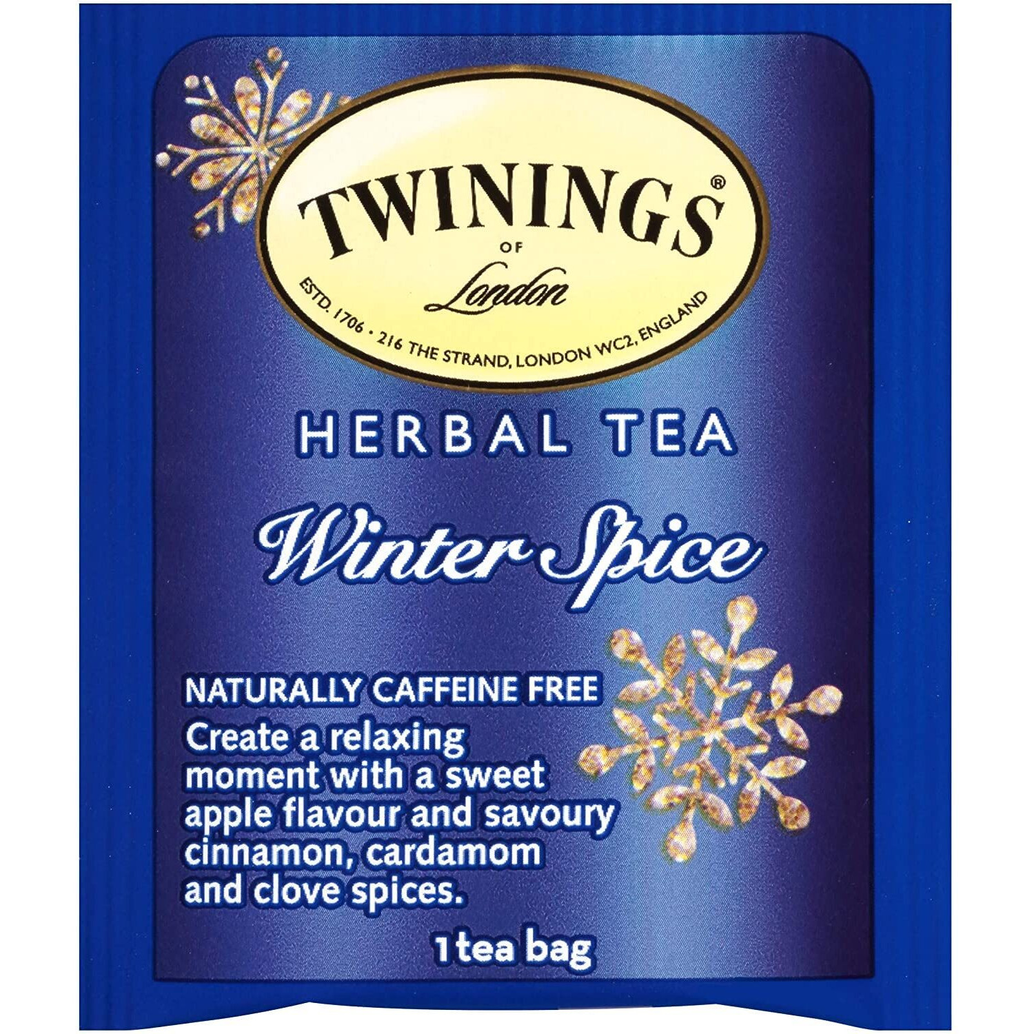 Twinings Christmas Tea And Winter Spice Tea Variety Pack - 1 Caffeinated Spiced Black Tea And 1 Caffeine-Free Spiced Camomile Herbal Tea, Bags Individually Wrapped, 20 Count (Pack Of 2)
