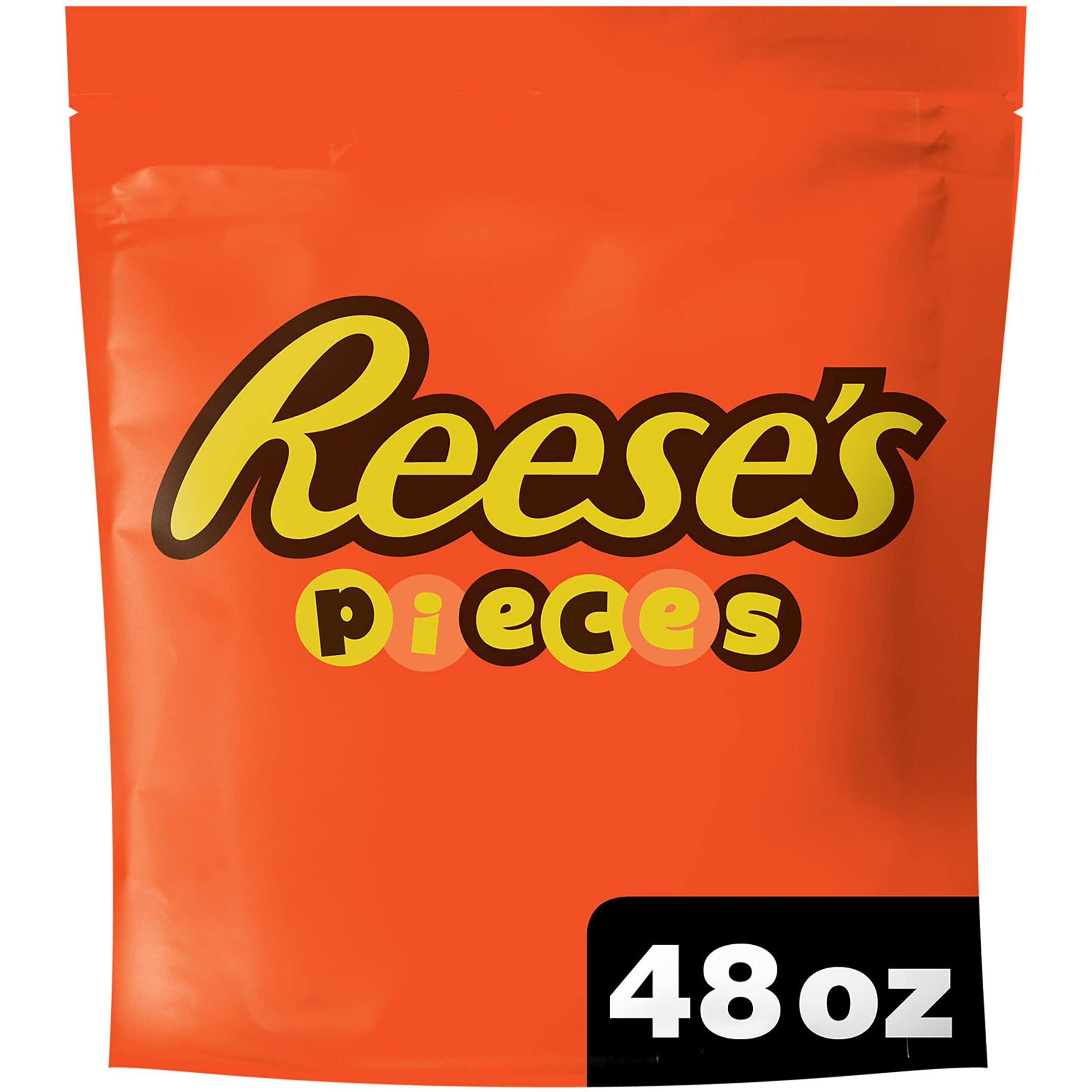 Reese's Pieces Peanut Butter In A Crunchy Shell, Resealable Bulk Candy Bag, 3 Lb