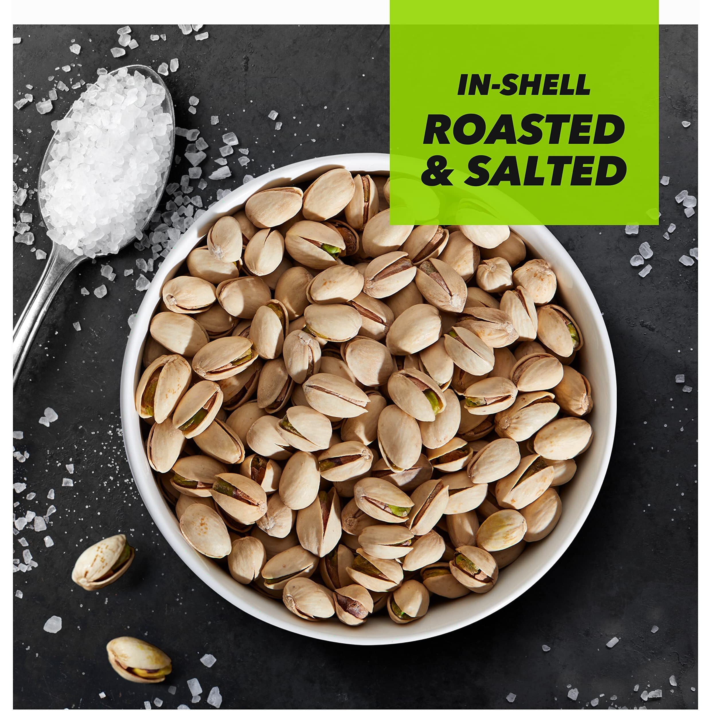Wonderful Pistachios In Shell, Roasted And Salted Nuts, 1.25 Ounce Bag (Pack Of 12), Protein Snack, On-The Go, Individually Wrapped Healthy Snack