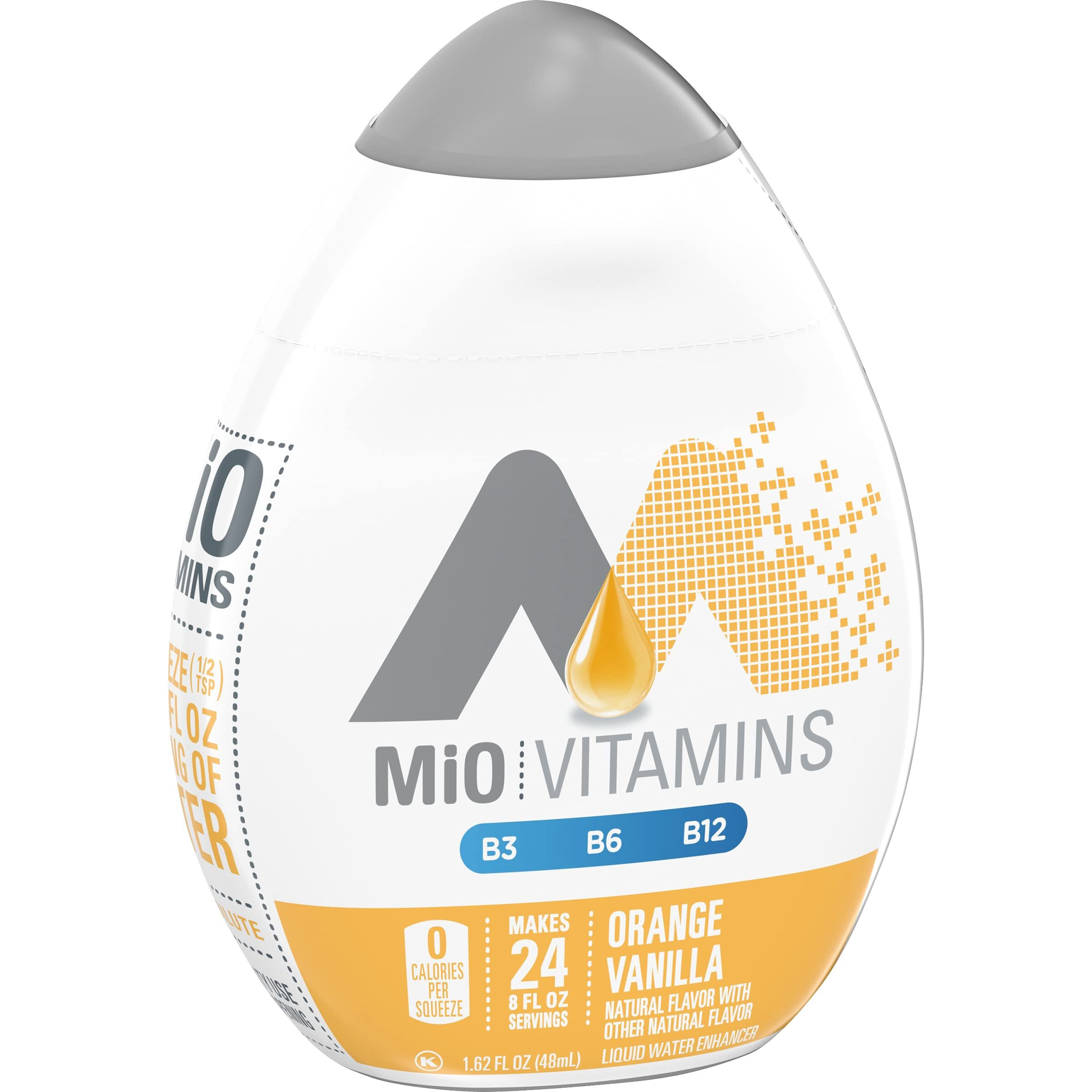 Mio Vitamins Liquid Water Enhancer, Orange Vanilla, 1.62 Oz. (Pack Of 12)