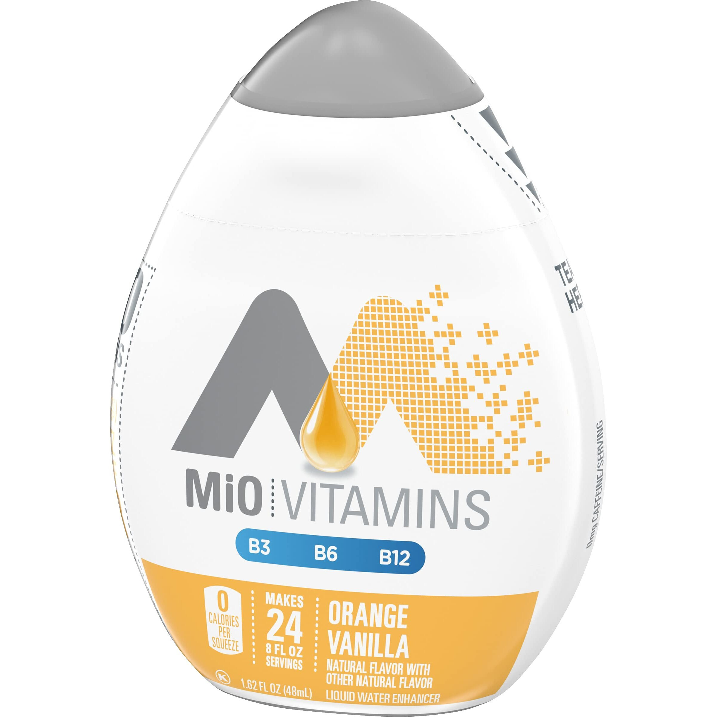 Mio Vitamins Liquid Water Enhancer, Orange Vanilla, 1.62 Oz. (Pack Of 12)