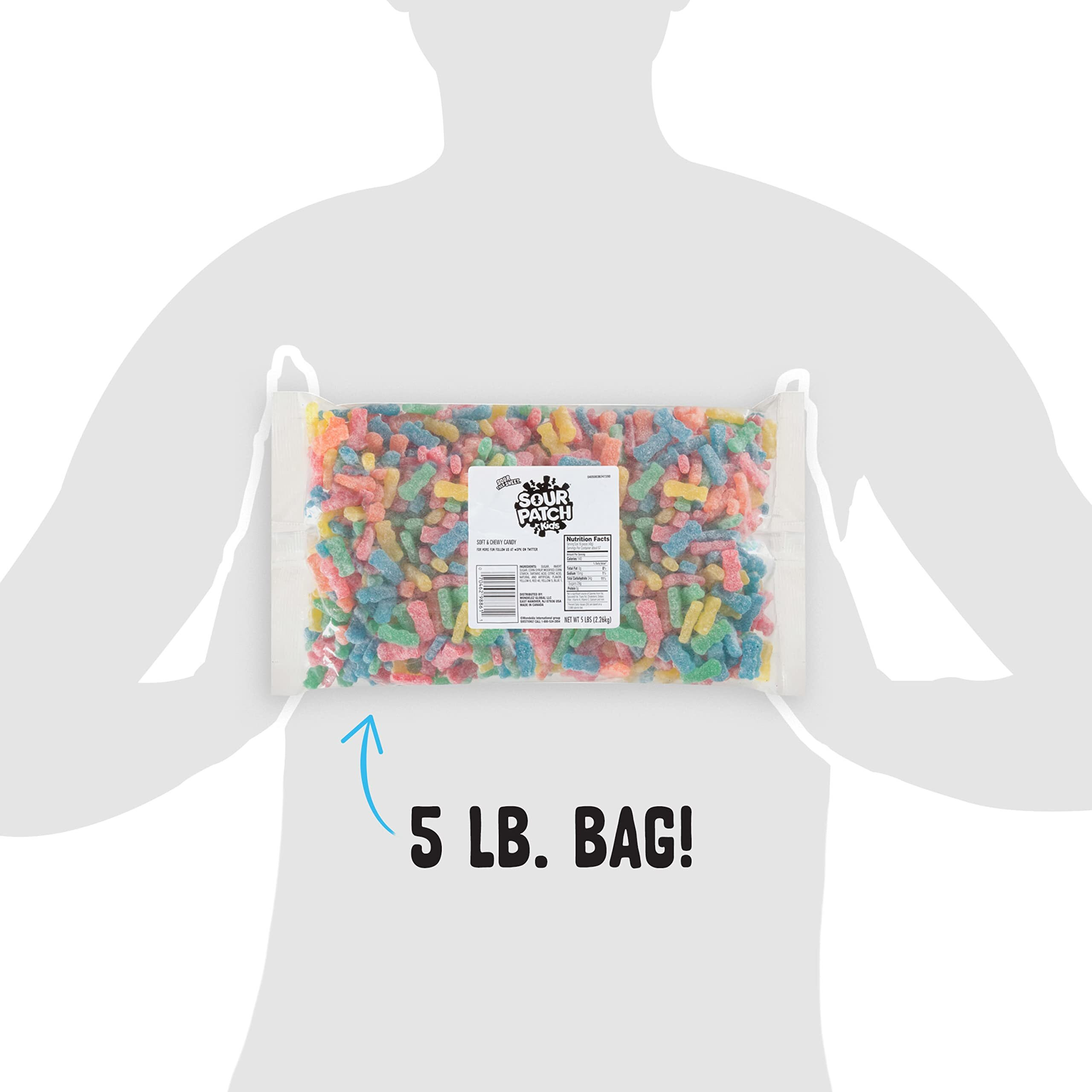 Sour Patch Kids Soft & Chewy Candy, Bulk Candy, 5 Lb