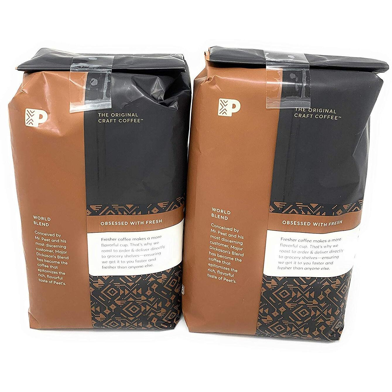 Peets Coffee, Major Dickason's Blend, Whole Bean 32Oz (Pack Of2)