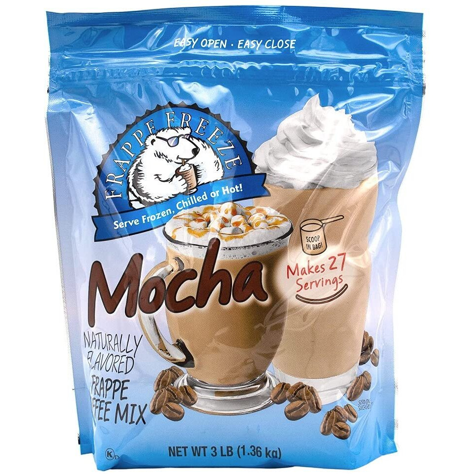 Davinci Gourmet Frappe Freeze Frappe Coffee Mix, Mocha, 3 Lb Bag, 27 Servings
