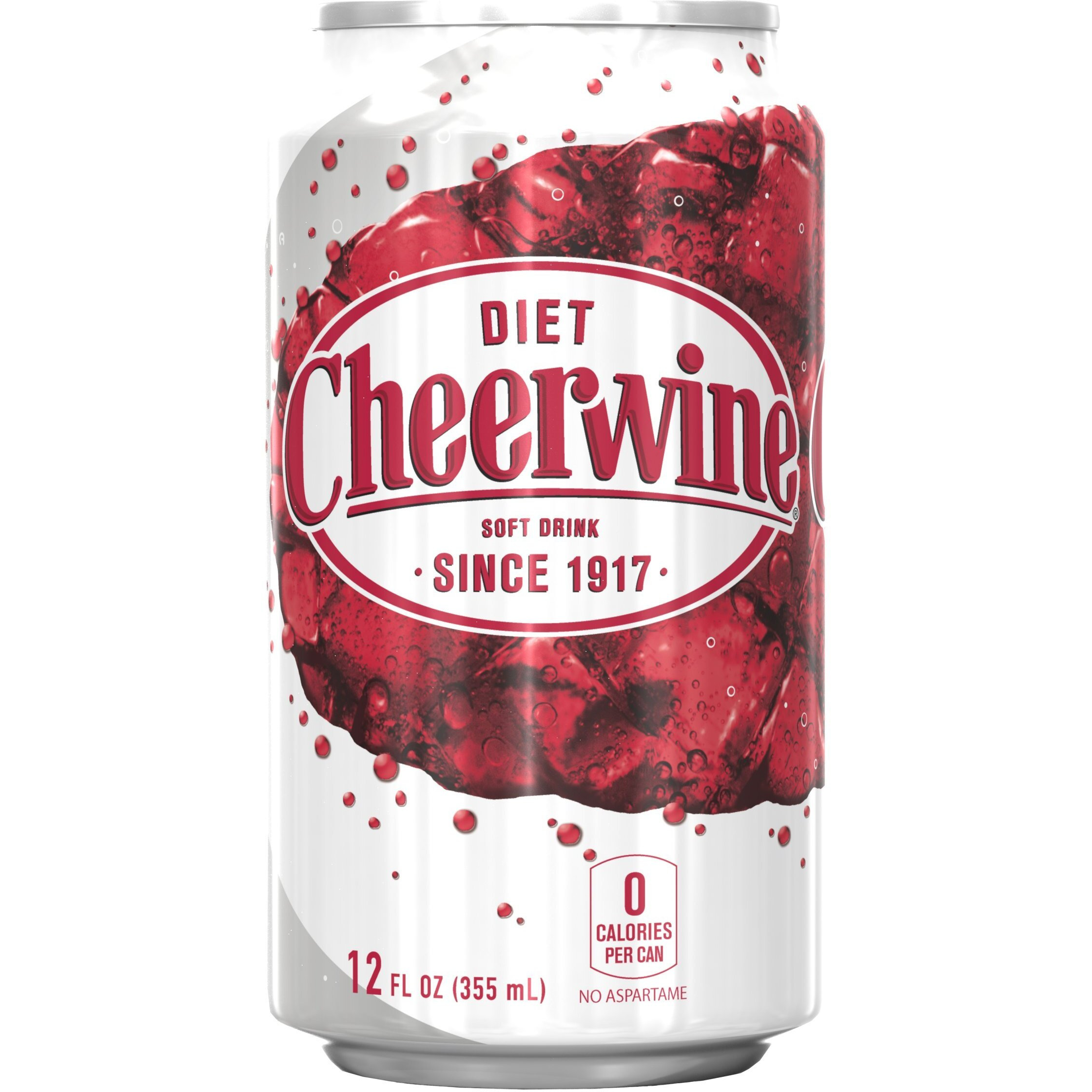 Cheerwine Diet Cherry Soda Soft Drink, 12 Oz (12 Pack)