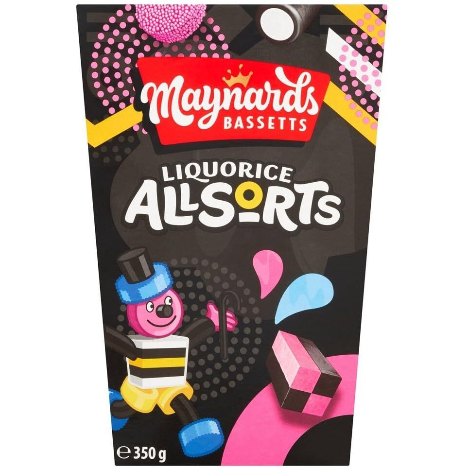 Maynards Bassetts Liquorice Allsorts Carton - 350G