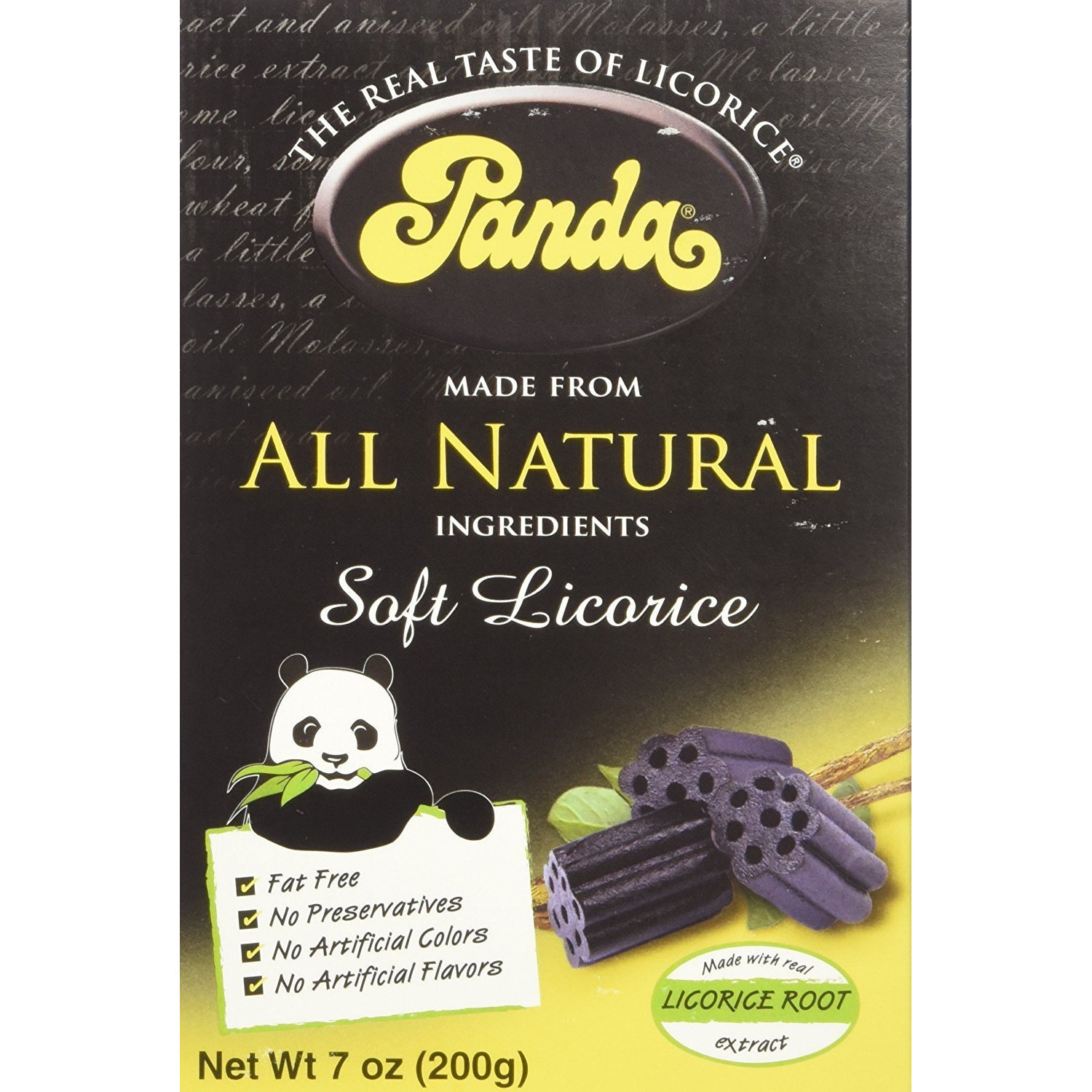 Panda Licorice, Licorice Chews, 7-Ounce Bags (Pack Of 12)