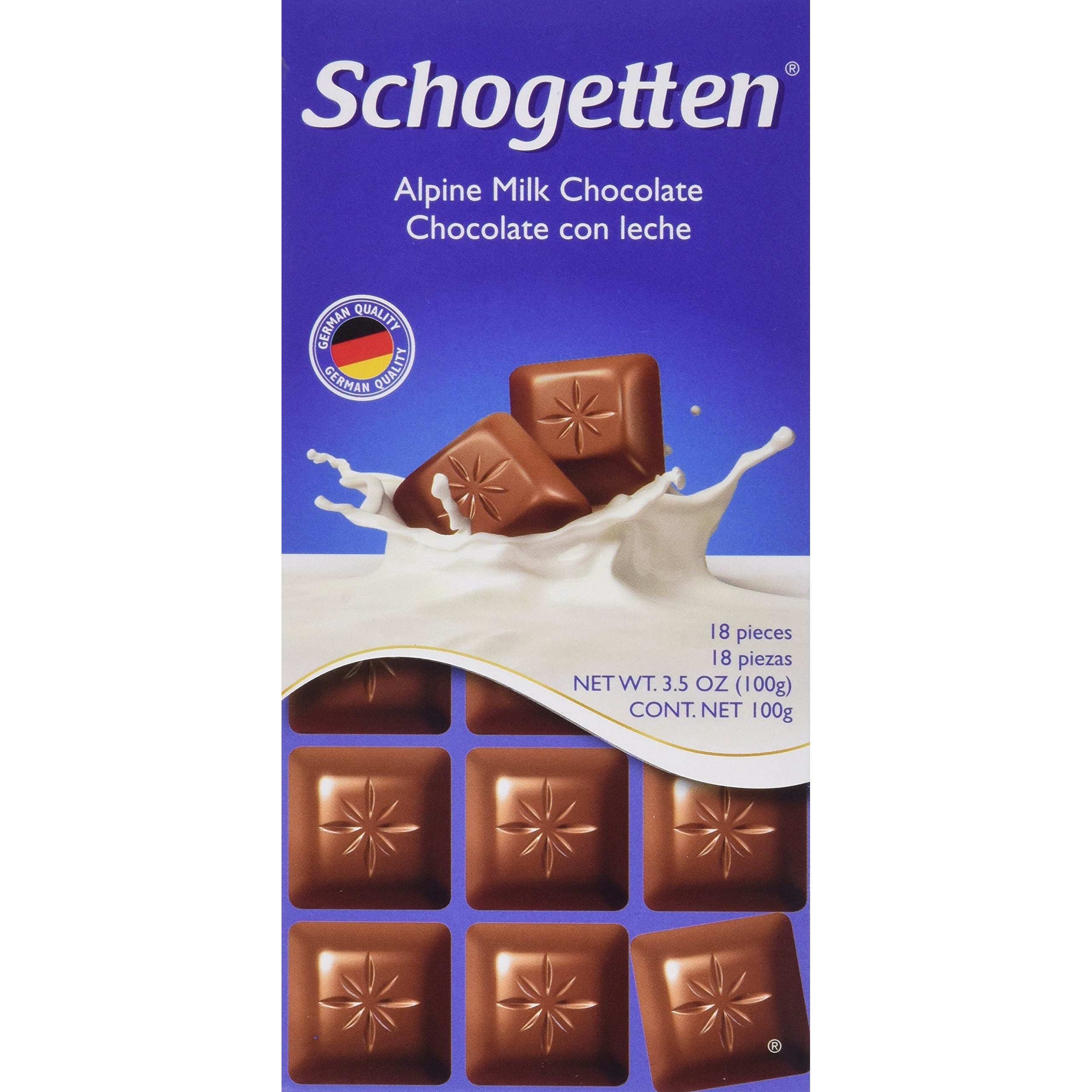 Schogetten Alpine Milk Chocolate German Chocolate Bars (Pack Of 3)