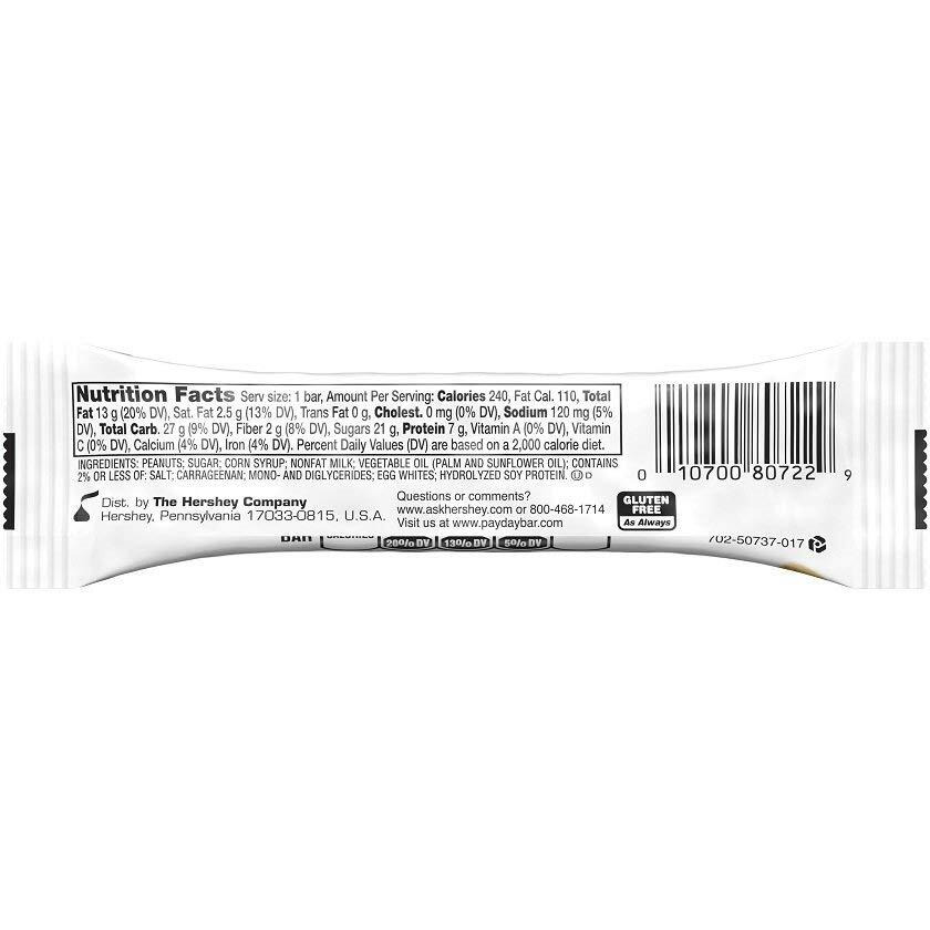 Payday Bars, Peanut, 1.85 Ounce (Pack Of 24)