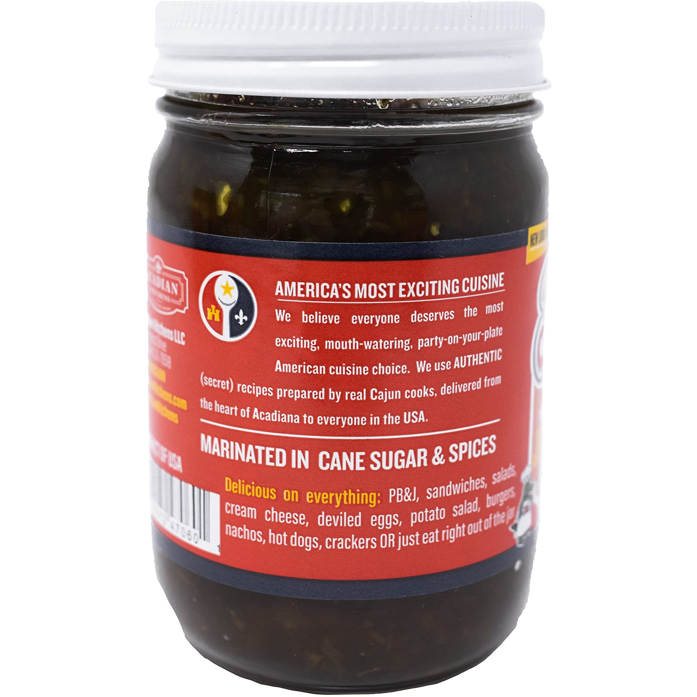 Ragin' Cajun Spicy Sweet Jalapeo Relish - 12 Fl Oz (Pack Of 1) - Add A Pop Of Heat And Flavor To Your Meals