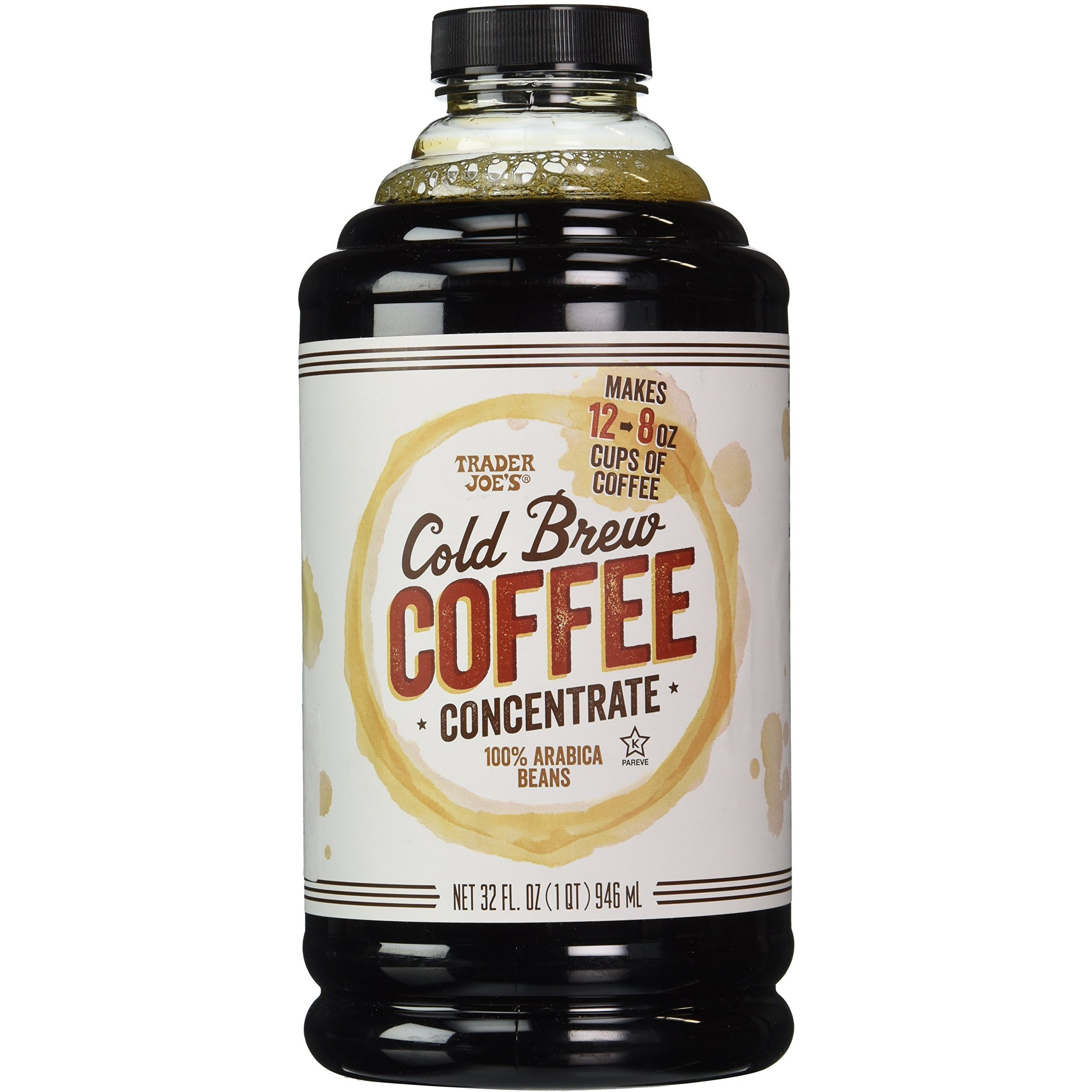 Trader Joe's Cold Brew Coffee Concentrate 100% Arabica Beans, 32 Fl. Oz.