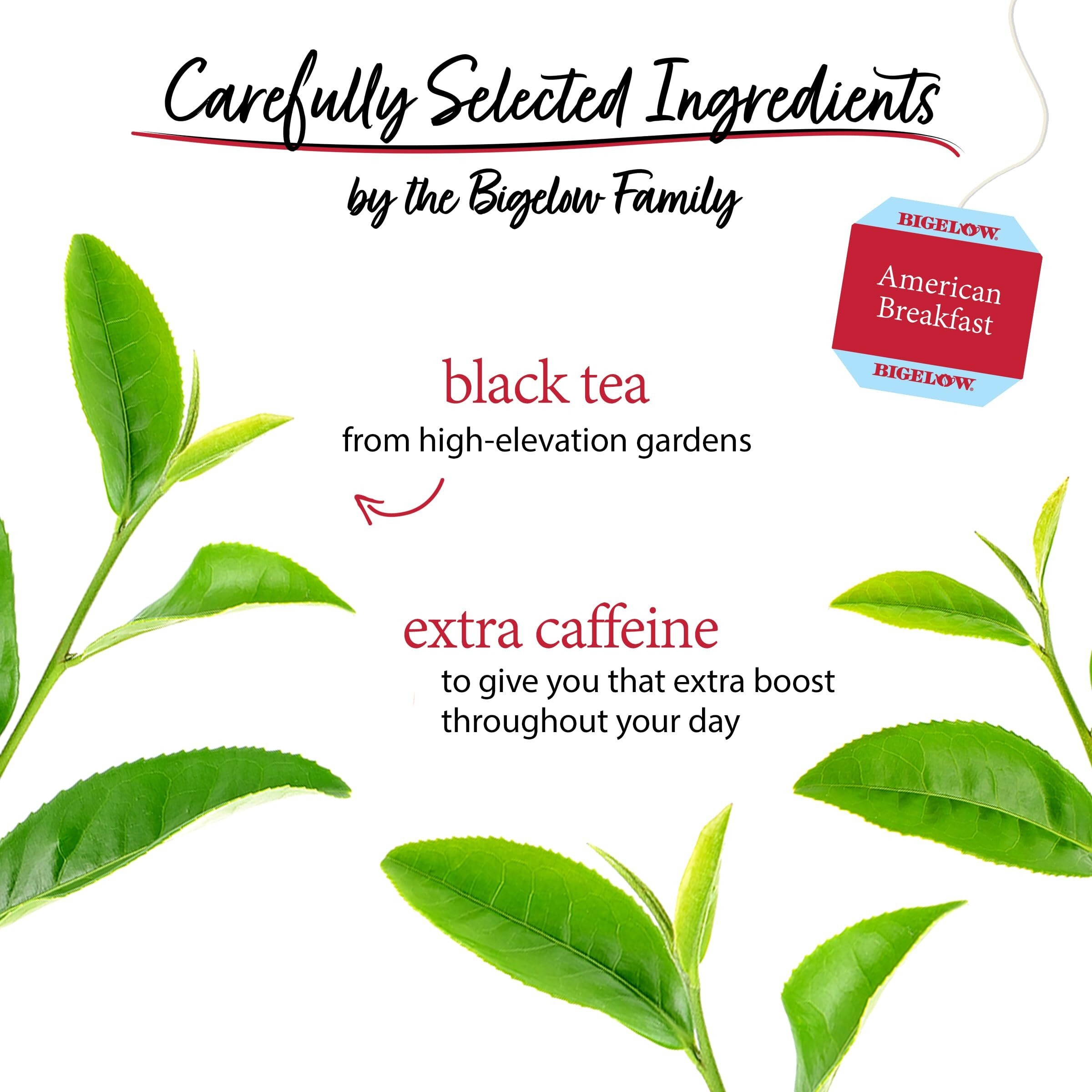 Bigelow Tea American Breakfast Black Tea Bags, Caffeinated Tea, 20 Count Box (Pack Of 6), 120 Total Tea Bags Total
