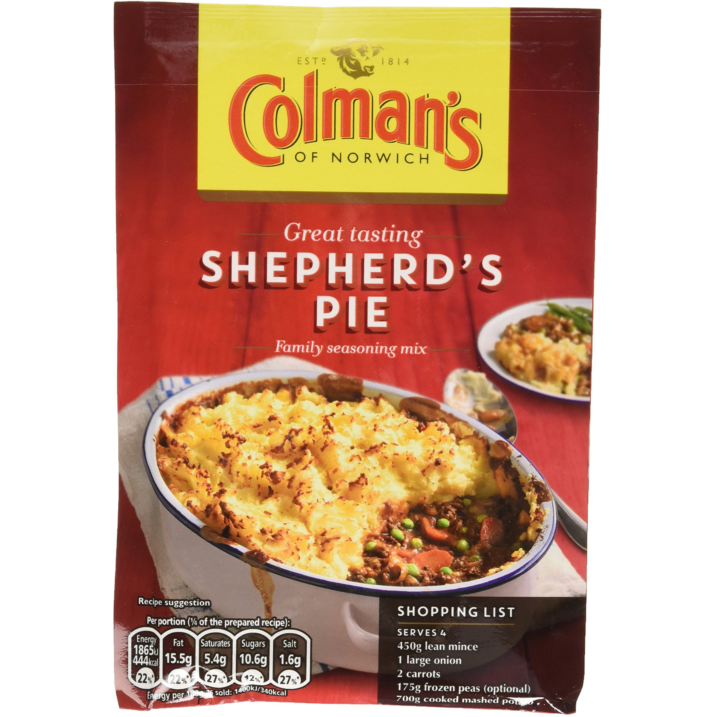 Colman's Shepherd's Pie Mix, 1.75-Ounce Packages (Pack Of 12)