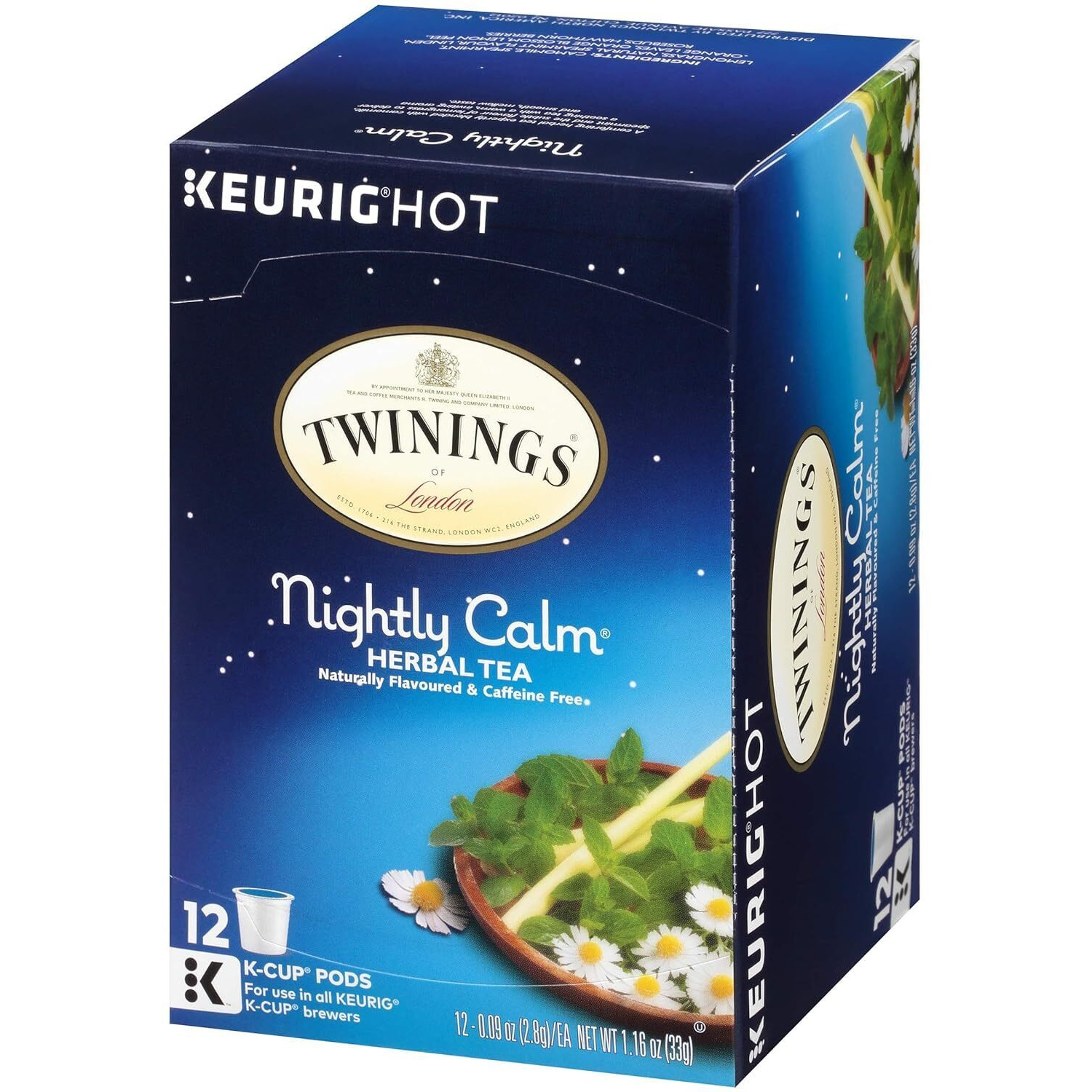 Twinings Of London Sleep Nightly Calm Single Serve K-Cup Pods For Keurig, 12 Count (Pack Of 1)